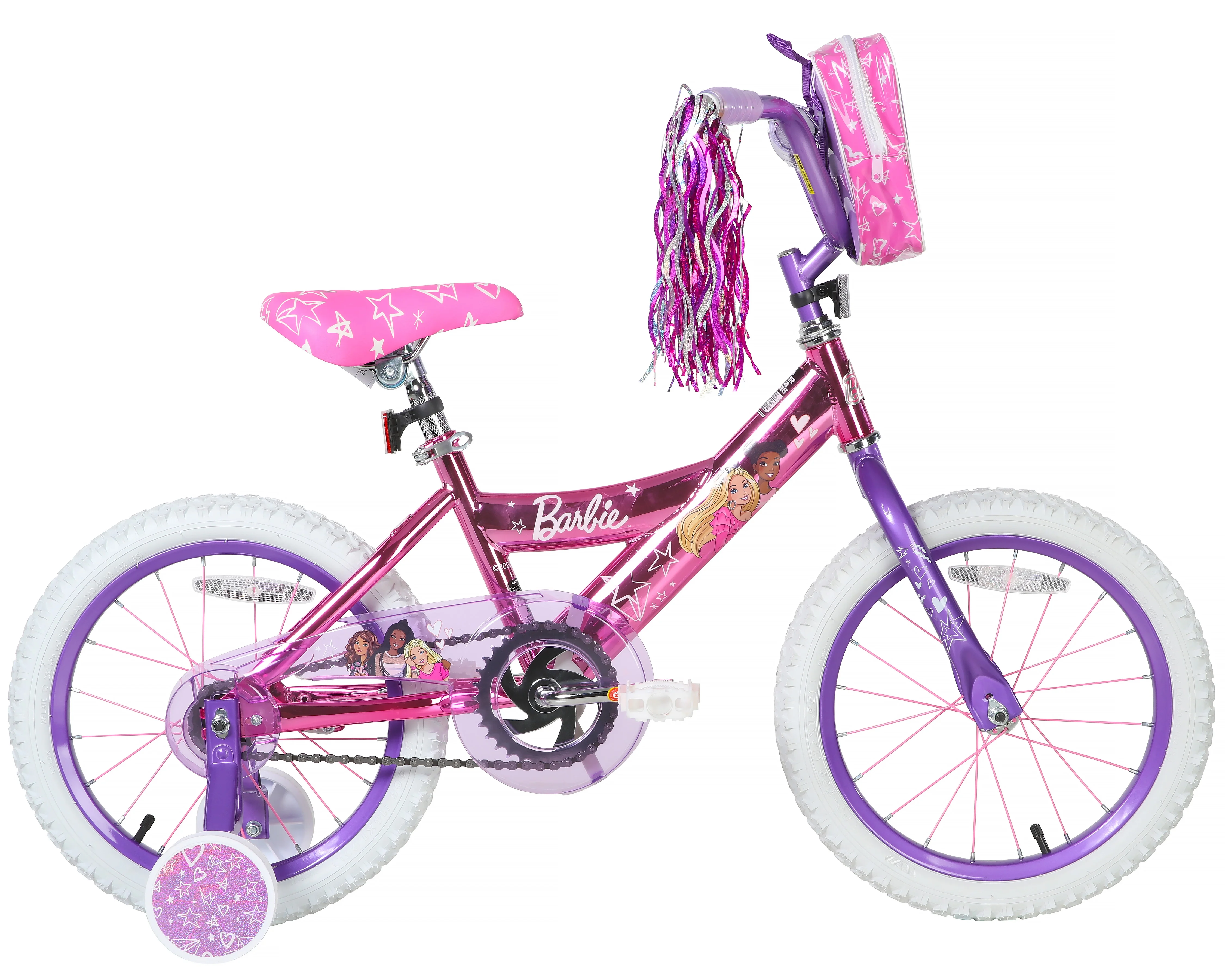 Dynacraft Barbie 16-inch Girls BMX Bike for Age Group 5-7 Years, Pink