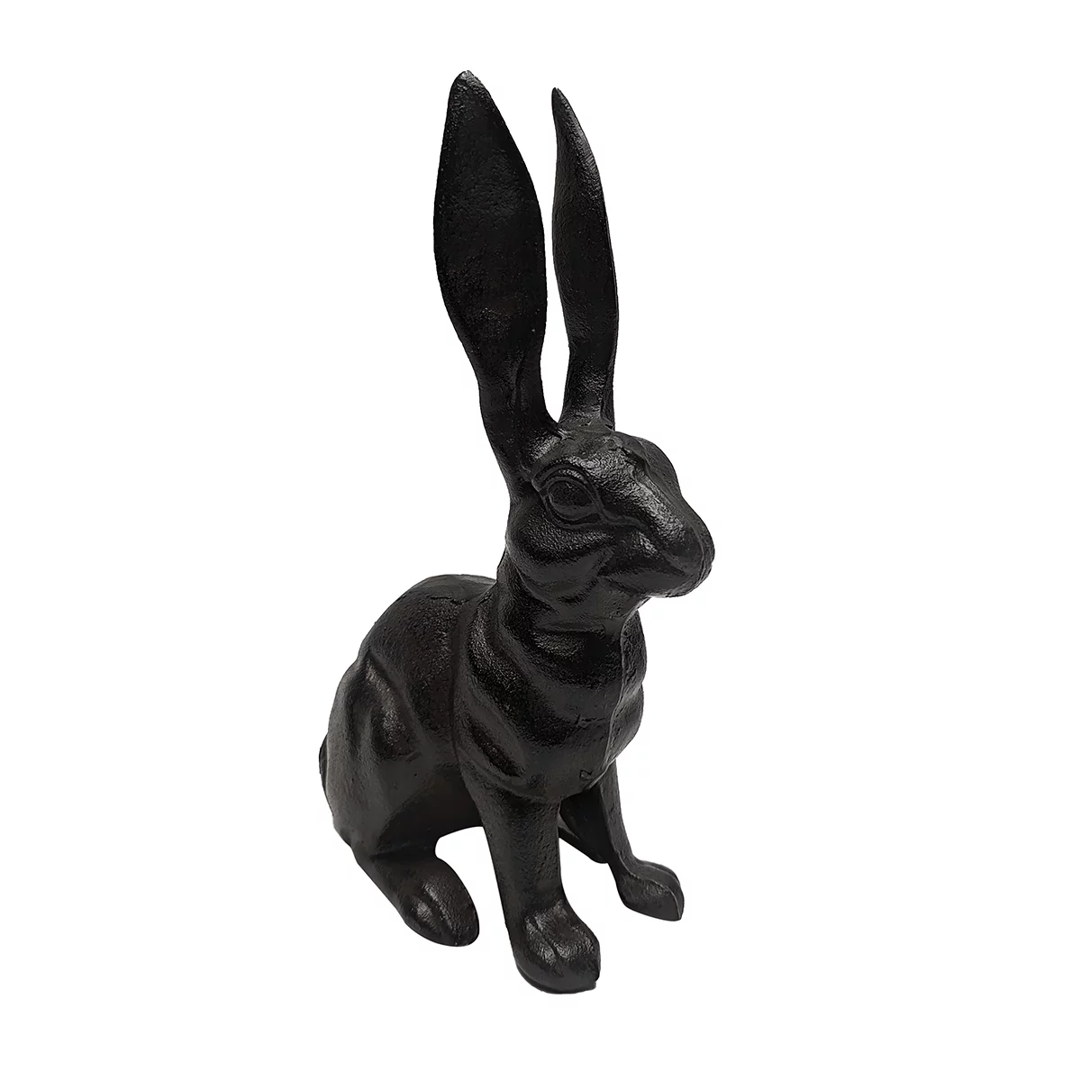 Metal Rabbit Door Stop Stopper Cast Iron Outdoor Patio Yard Art Garden Statue Rustic Home Decor