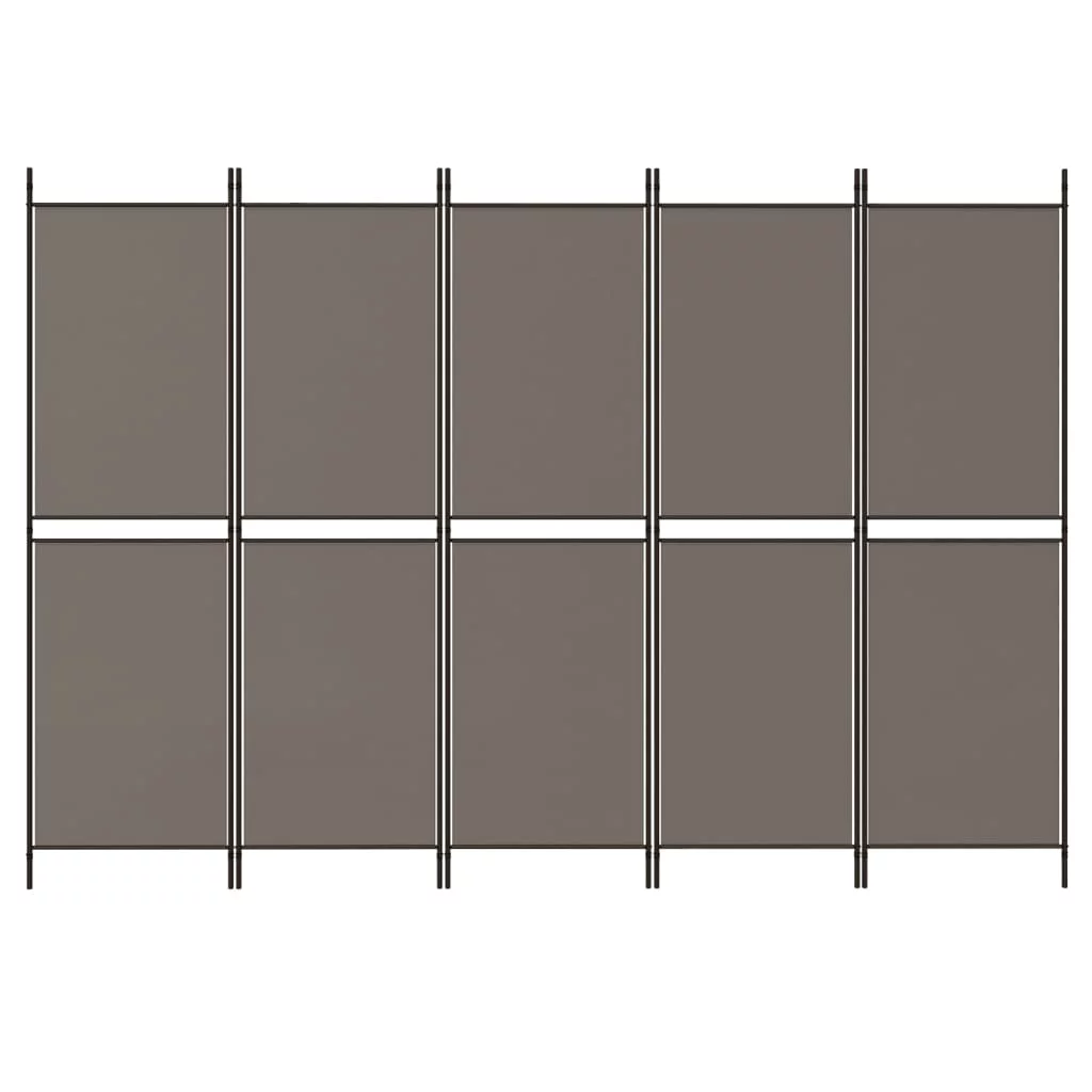 Anself 5-Panel Room Divider Anthracite 98.4
