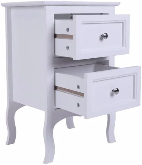 HOOMHIBIU MDF Wood Simple 4-Drawer Dresser White