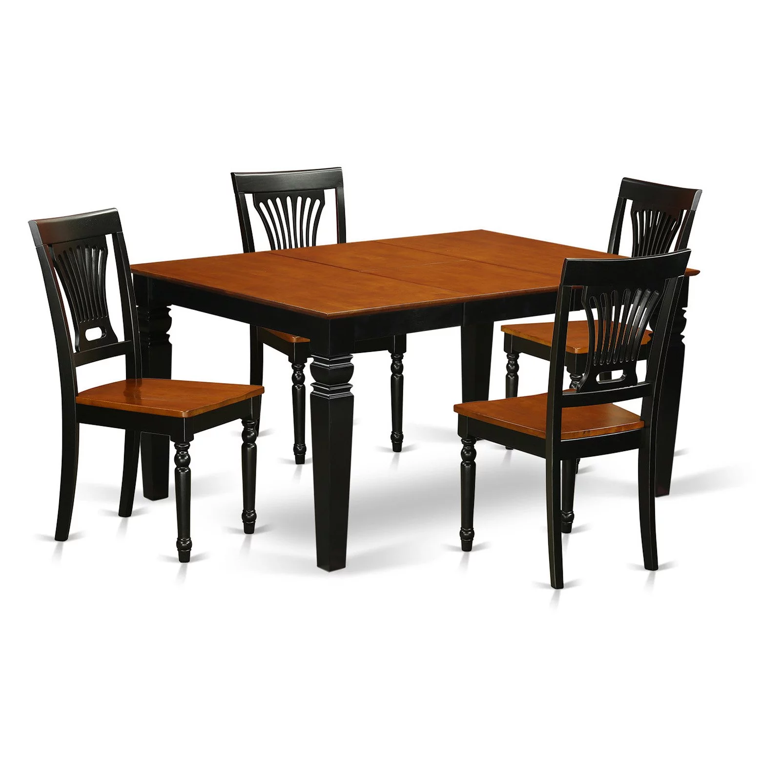 East West Furniture Weston 5 Piece Empire Dining Table Set