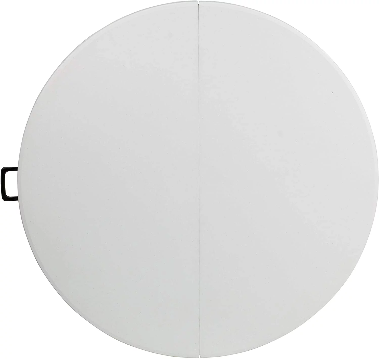 MQLIFEBOOM 4-Foot Round Bi-Fold Granite White Plastic Event  with Handle