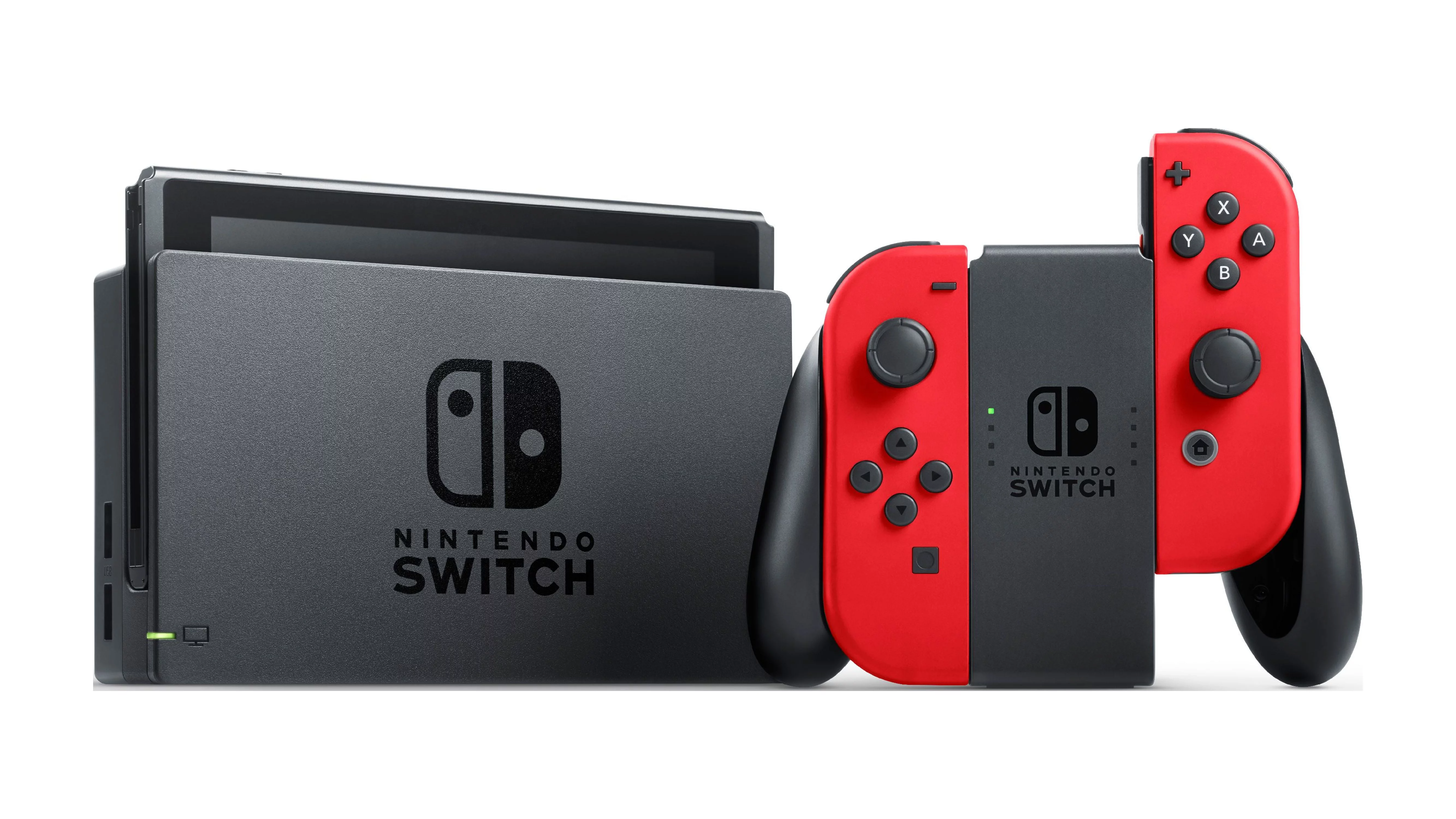 Nintendo Switch Bundle with Mario Red Joy-Con, $20 Nintendo eShop Credit, & Carrying Case