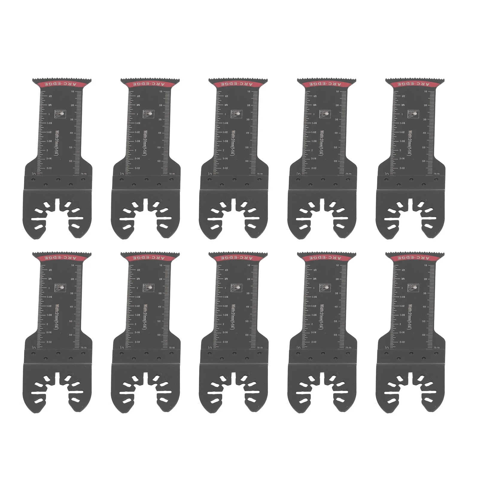 Oscillating Saw Blades 10Pcs Set, Universal 1.25in 31mm, Multi-Material Cutting Tool for Metal, Wood, Plastic, Precision Accessories for DIY Projects