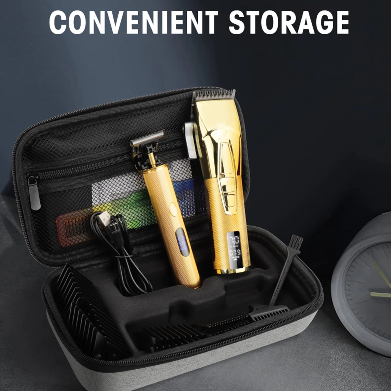 Walmeck Hair clippers,Haircut Set Hair Clippers LEDs Display Built-in Men Professional Barber Hair Kit Hair clippers Hair Built-in LED Display Dazzduo Hair clippers ERYUE Men's Hair  Set Men