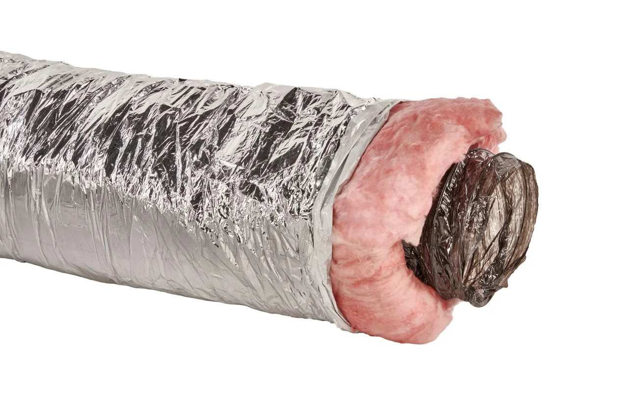 GAF Master Flow 4 in. x 12 ft. Insulated Flexible Duct R6 Silver Jacket - F6IFD4X144