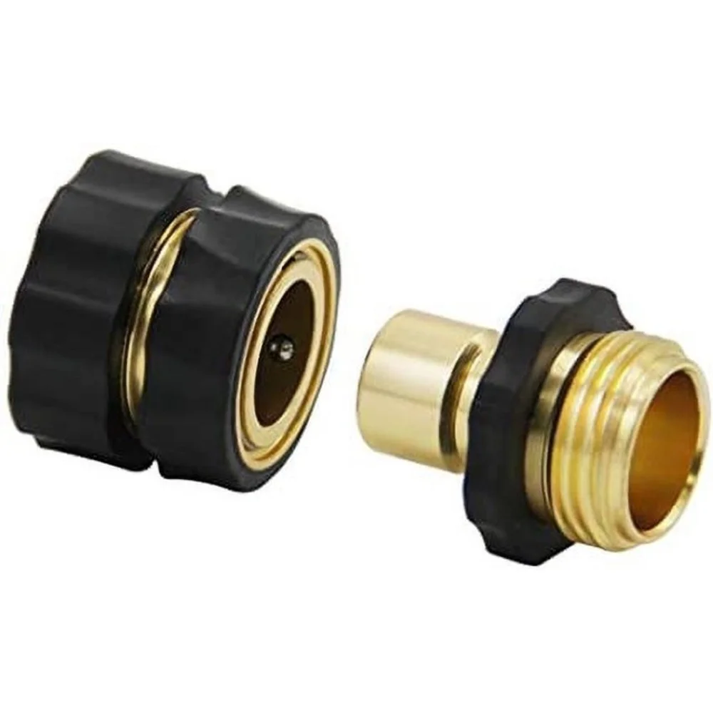 Twinkle Star 3/4 inch Garden Hose Fitting Quick Connector Male and Female Set, 4 Set