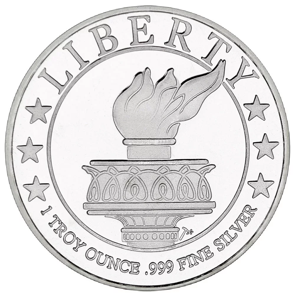 Lot of 10 - 1 Troy oz Lady Liberty  .999 Fine Round