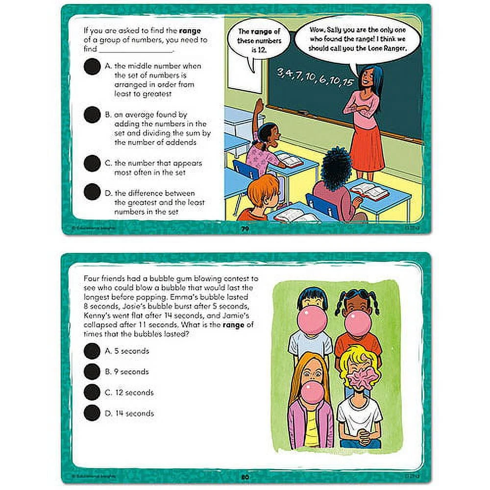 Educational Insights Hot Dots Laugh It Up! Math Vocabulary, Grades 4-6