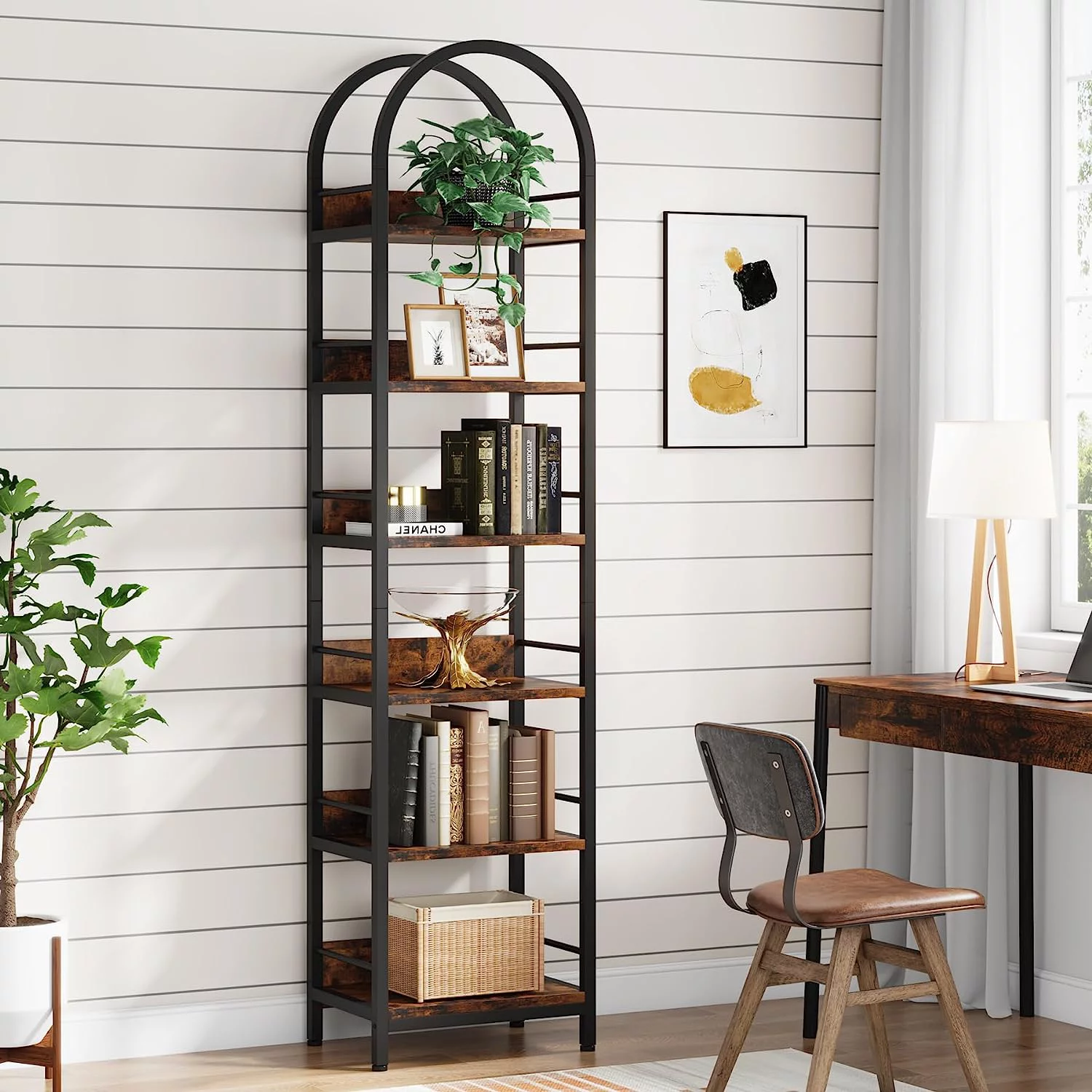 Tribesigns 6-Tier Open Bookshelf, 78.7