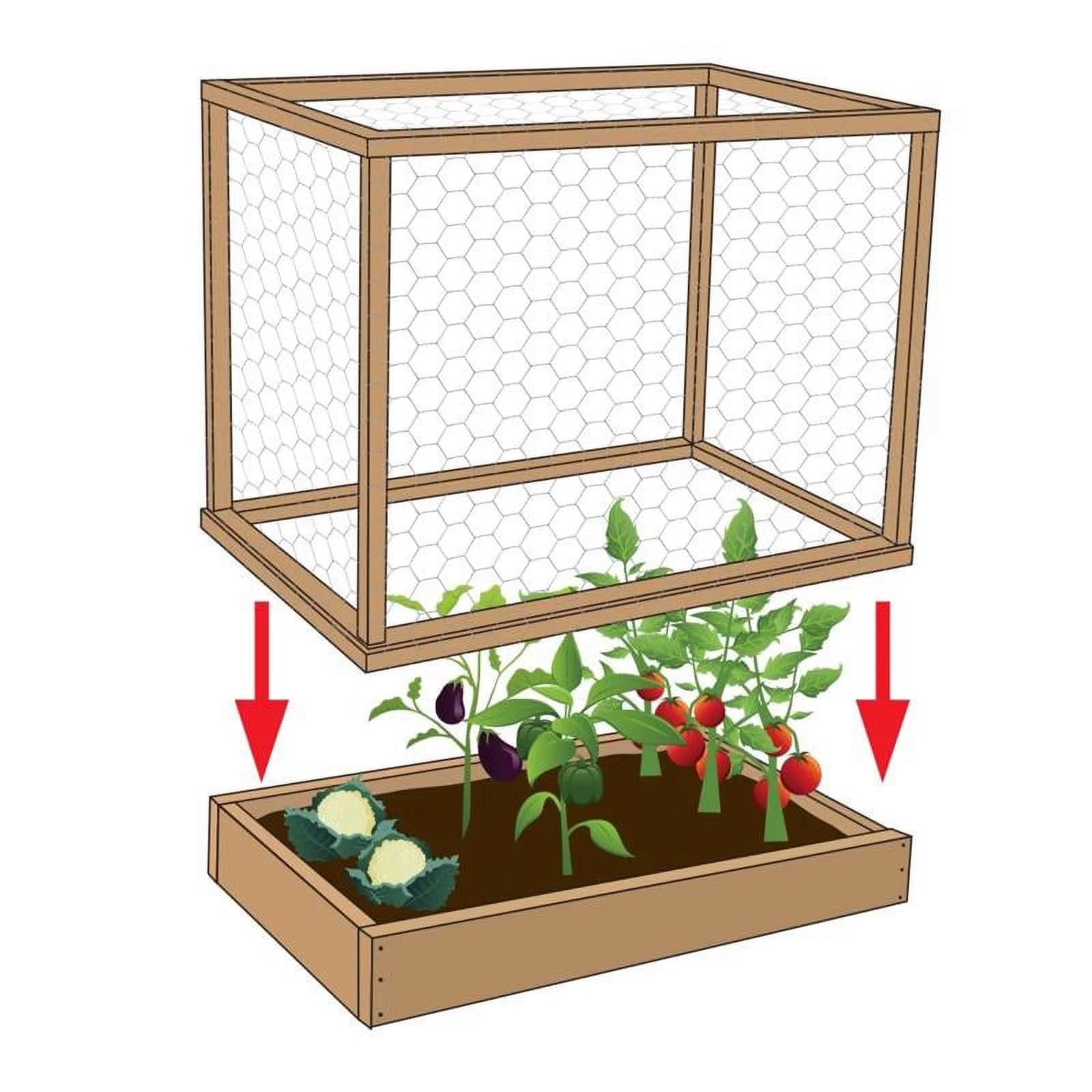 Garden Zone 48 in. H x 50 ft. L 20 Ga. Silver Poultry Netting