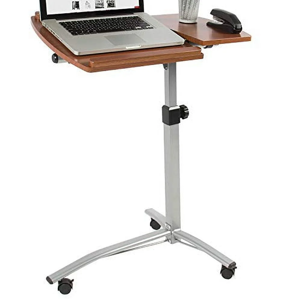 MEDA |Angle & Height Adjustable Rolling Laptop Desk Cart Over Bed Hospital Table Stand