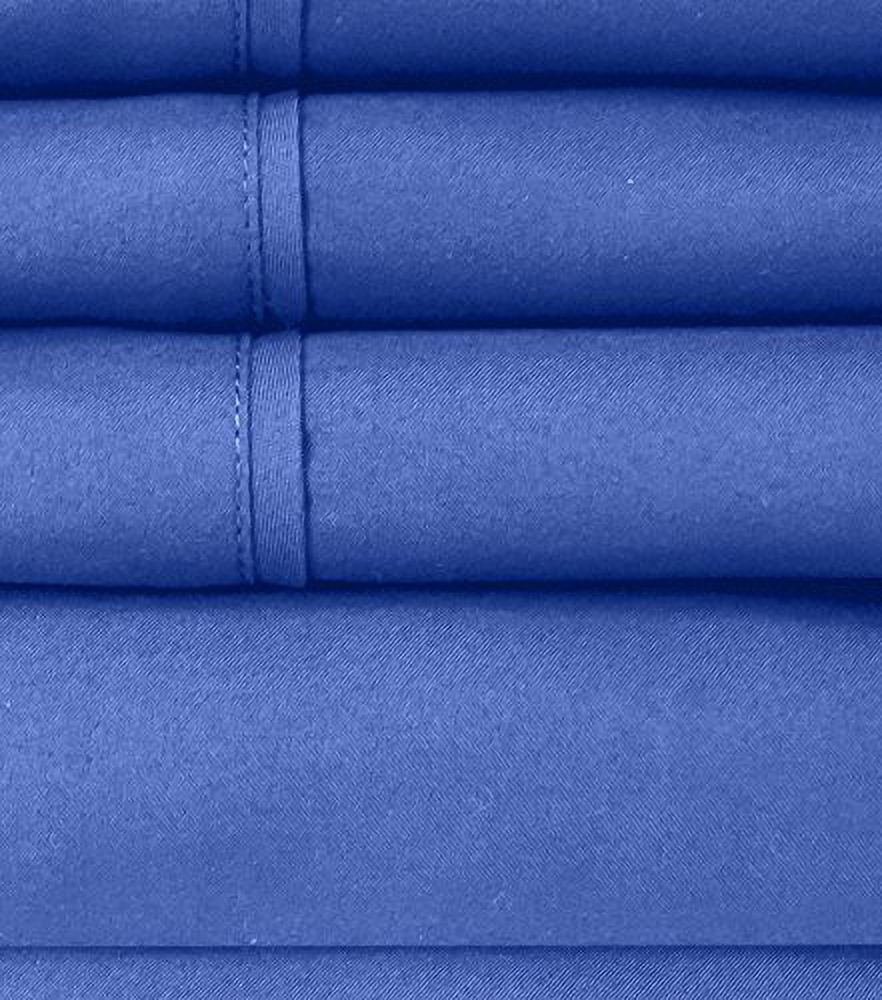 Sweet Home Collection Full Size Bed Sheets-6 Piece 1500 Thread Count Fine Brushed Microfiber Deep Pocket Set-EXTRA PILLOW CASES, VALUE, Royal Blue