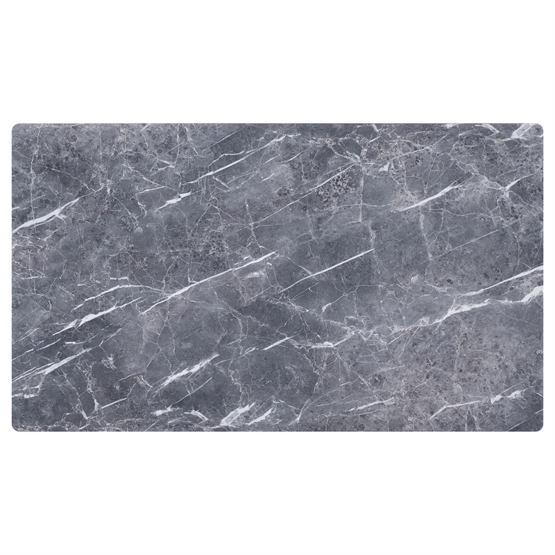 Pemberly Row Wood Coffee Table with Marble-like Top Teramo and Light Oak