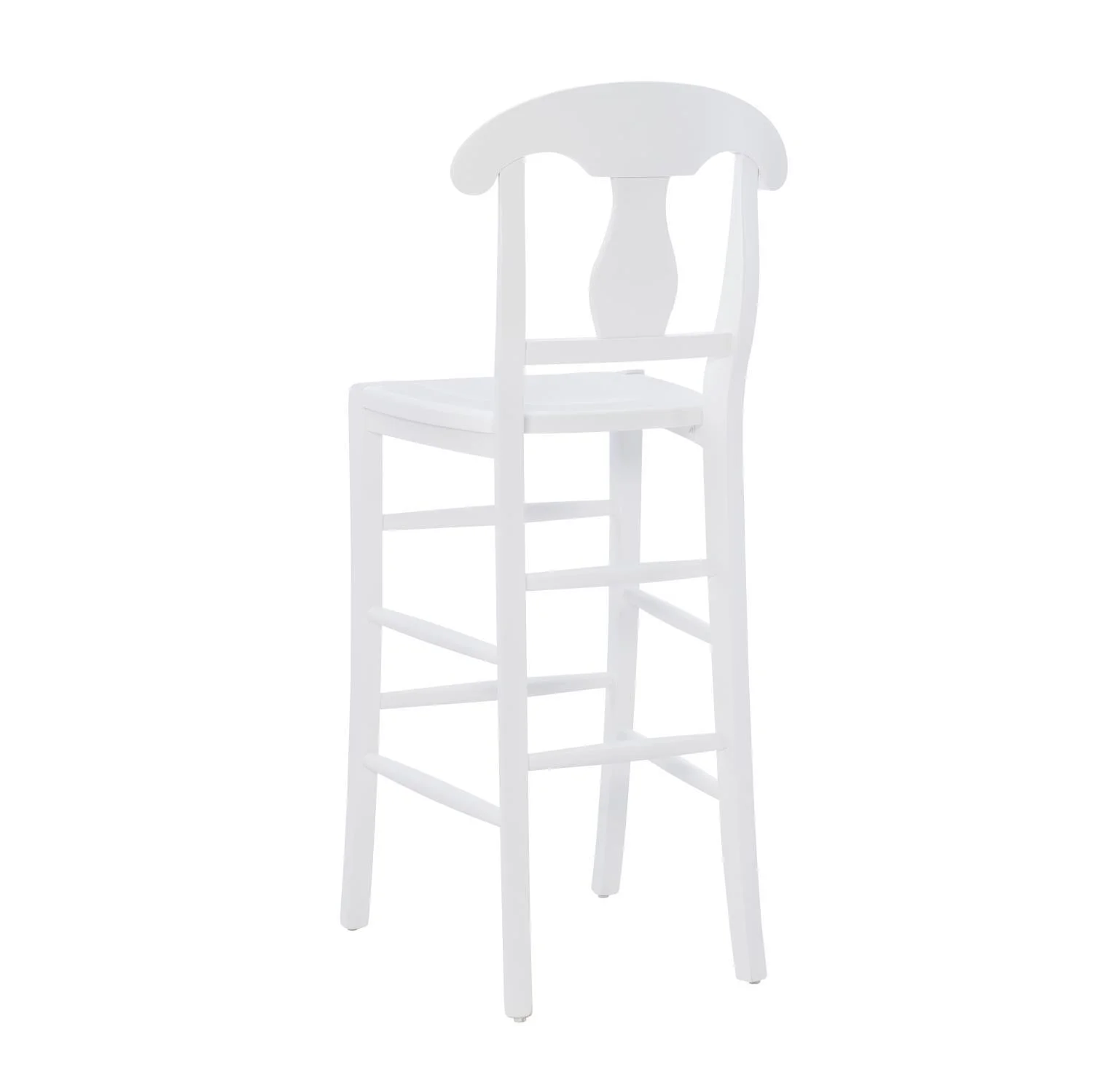 Linon Vander 30 in. Backless Bar Stool - White - Set of 2