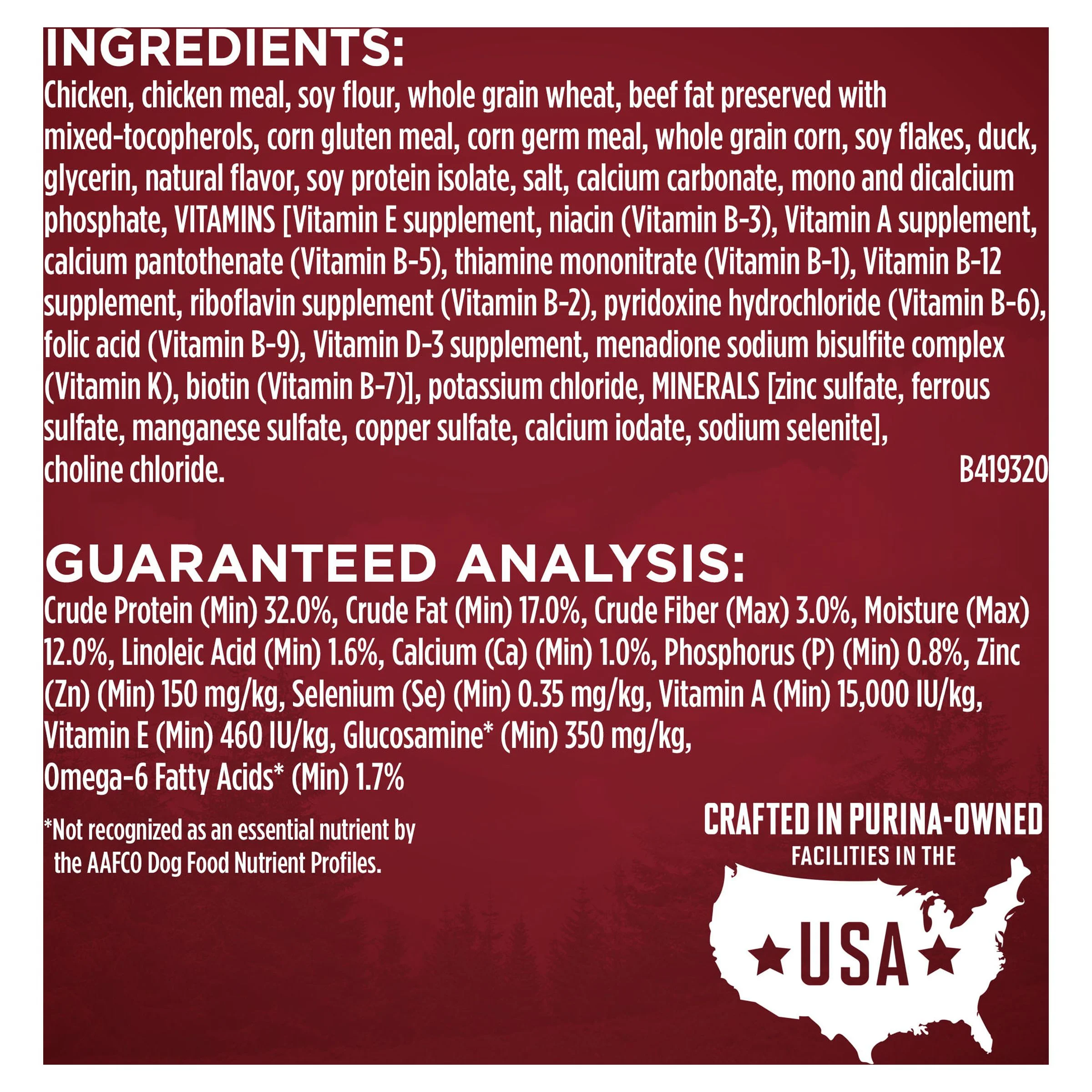 Purina One True Instinct Dry Dog Food Chicken and Duck, 27.5 lb Bag