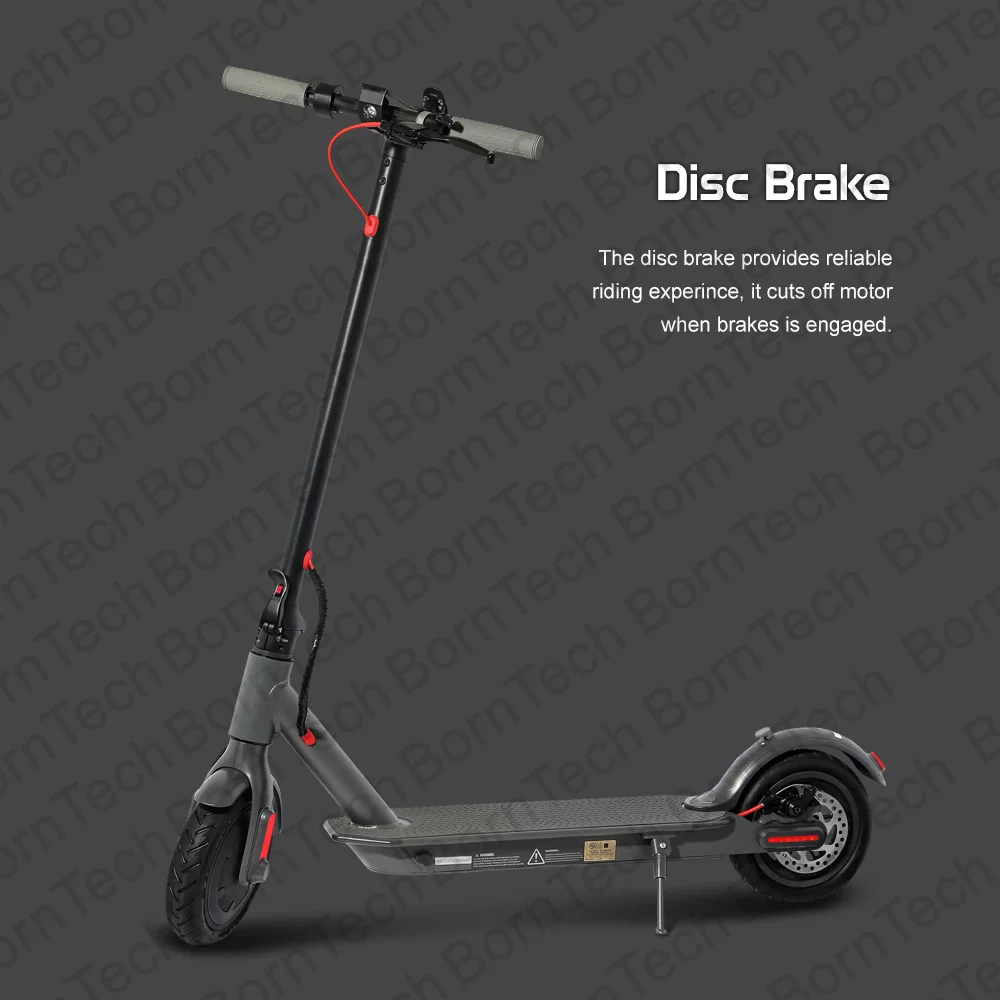 BornTech Electric Scooter For Adults Foldable E-Scooter Portable Commuter Kick Scooter