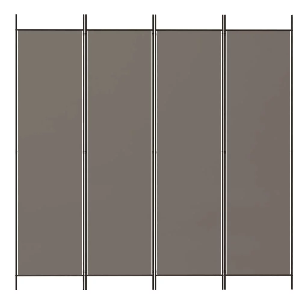 Anself 4-Panel Room Divider Anthracite 78.7