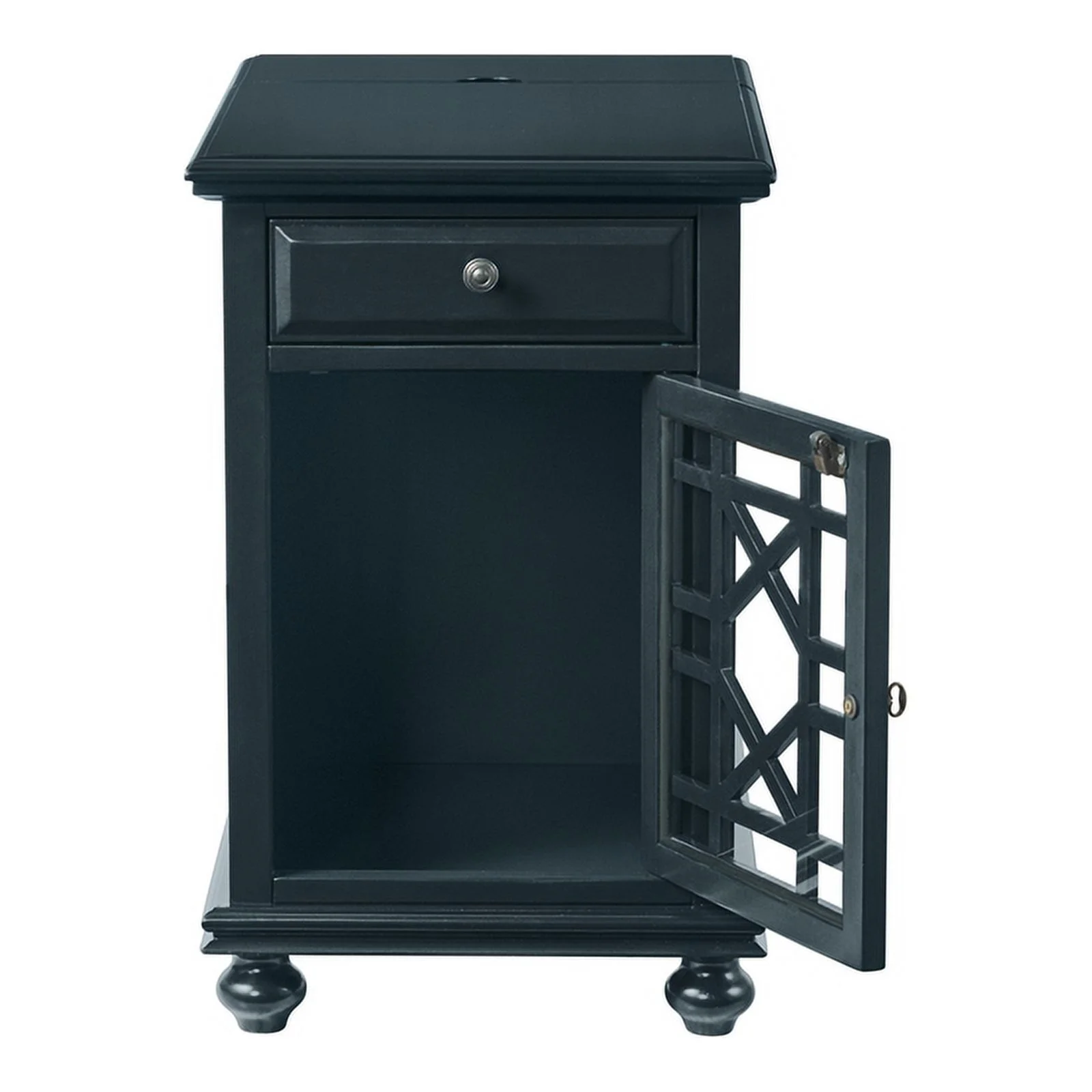 Home Square 2-Piece Set with Elegant Chairside Table & 38