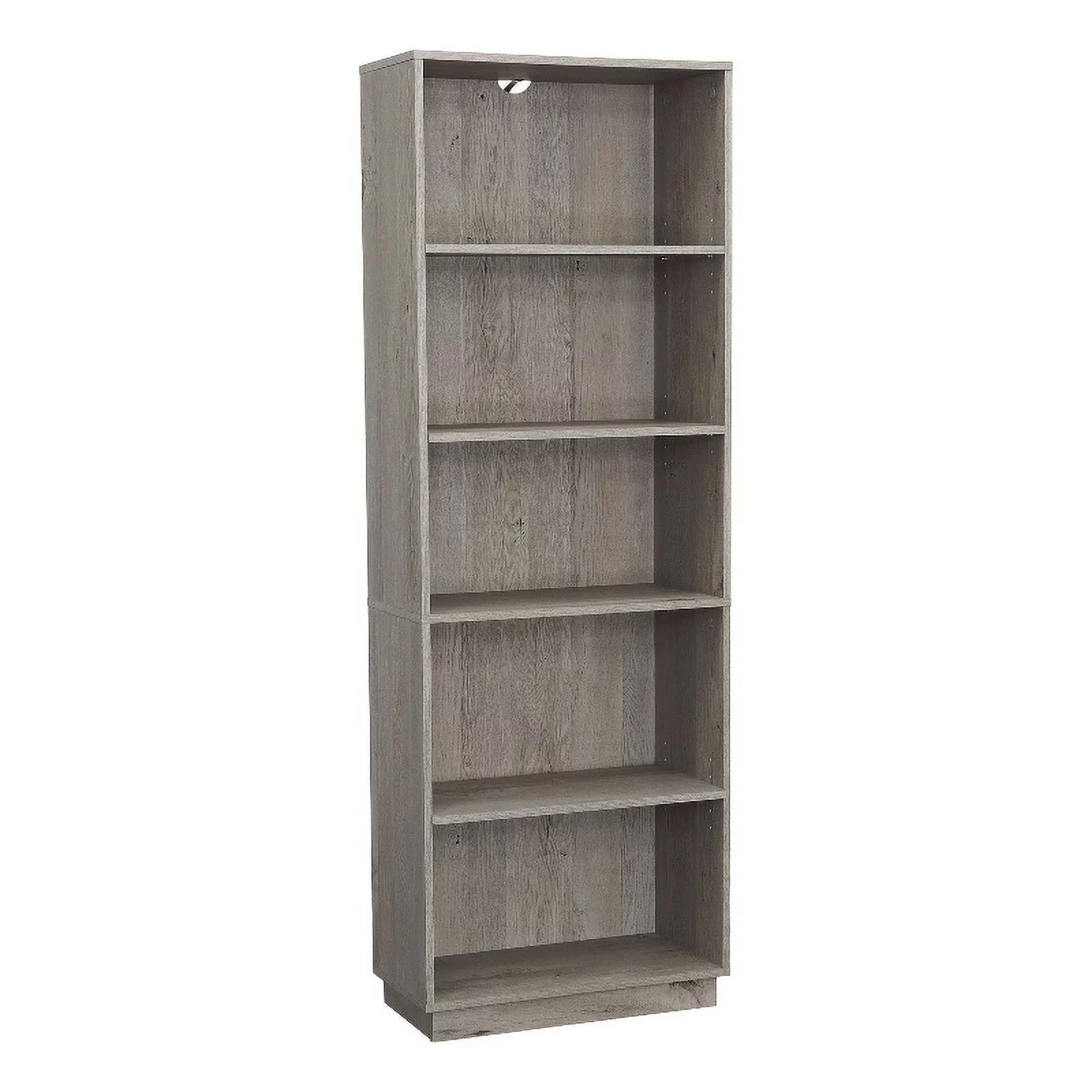 Pemberly Row Engineered Wood 5-Shelf Bookcase in Mystic Oak Finish