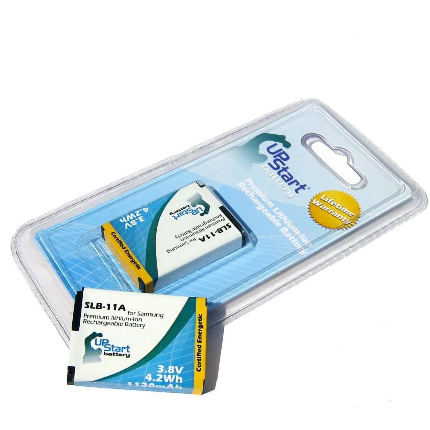 2x Pack - UpStart Battery Samsung TL240 Battery - Replacement for Samsung SLB-11A Digital Camera Battery (1130mAh, 3.8V, Lithium-Ion)