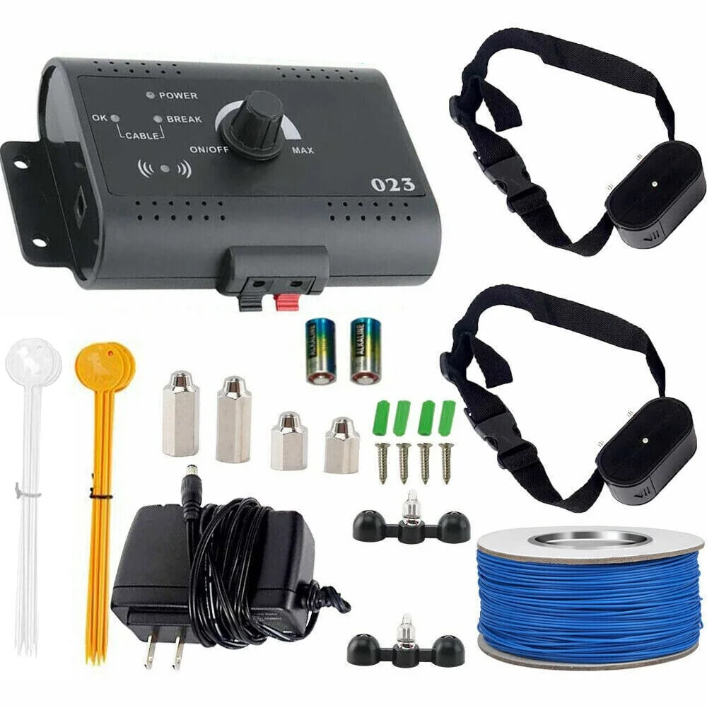 Underground Wireless Electric Dog Fence Pet Containment System Shock Collars US