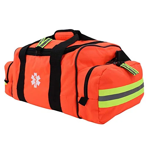 Luminary Modular First Responder Bag Large Capacity Fully Stocked Medical Supplies EMS EMT Paramedic First Care Provider Reflective Trauma Kit