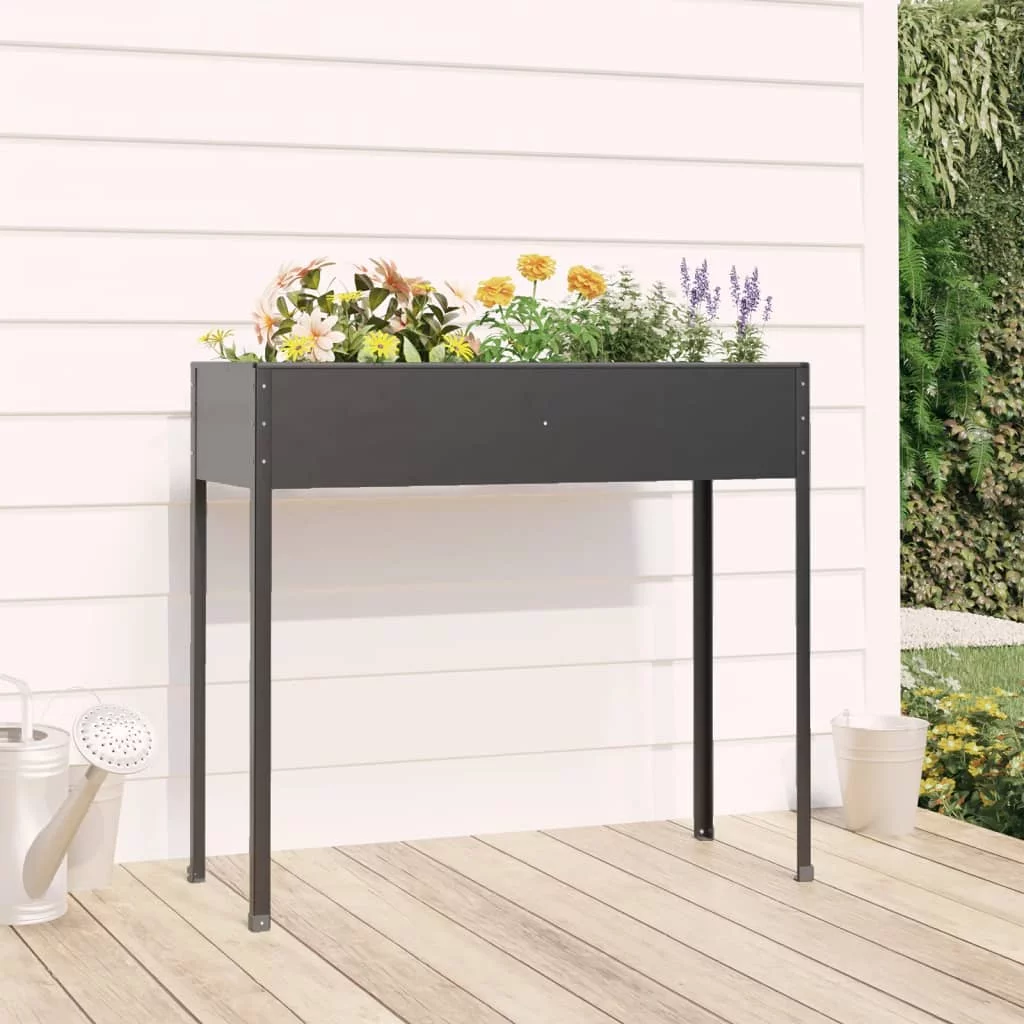 Anself Garden Planter Anthracite 39.6