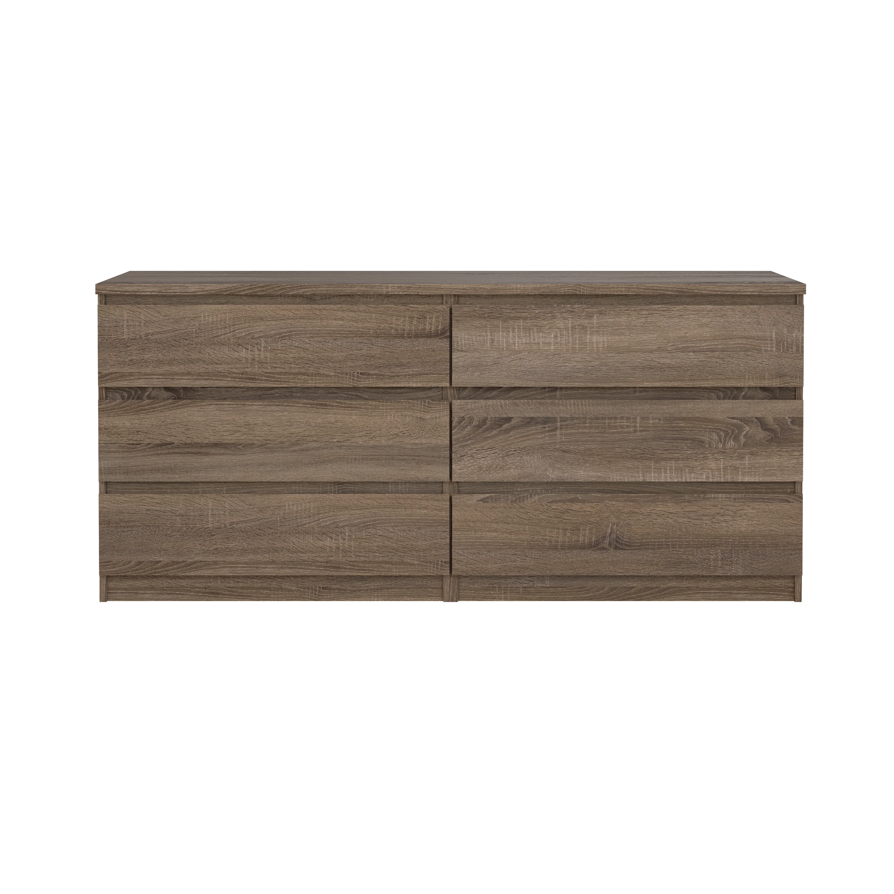 Scottsdale 6 Drawer Double Dresser, Truffle Oak