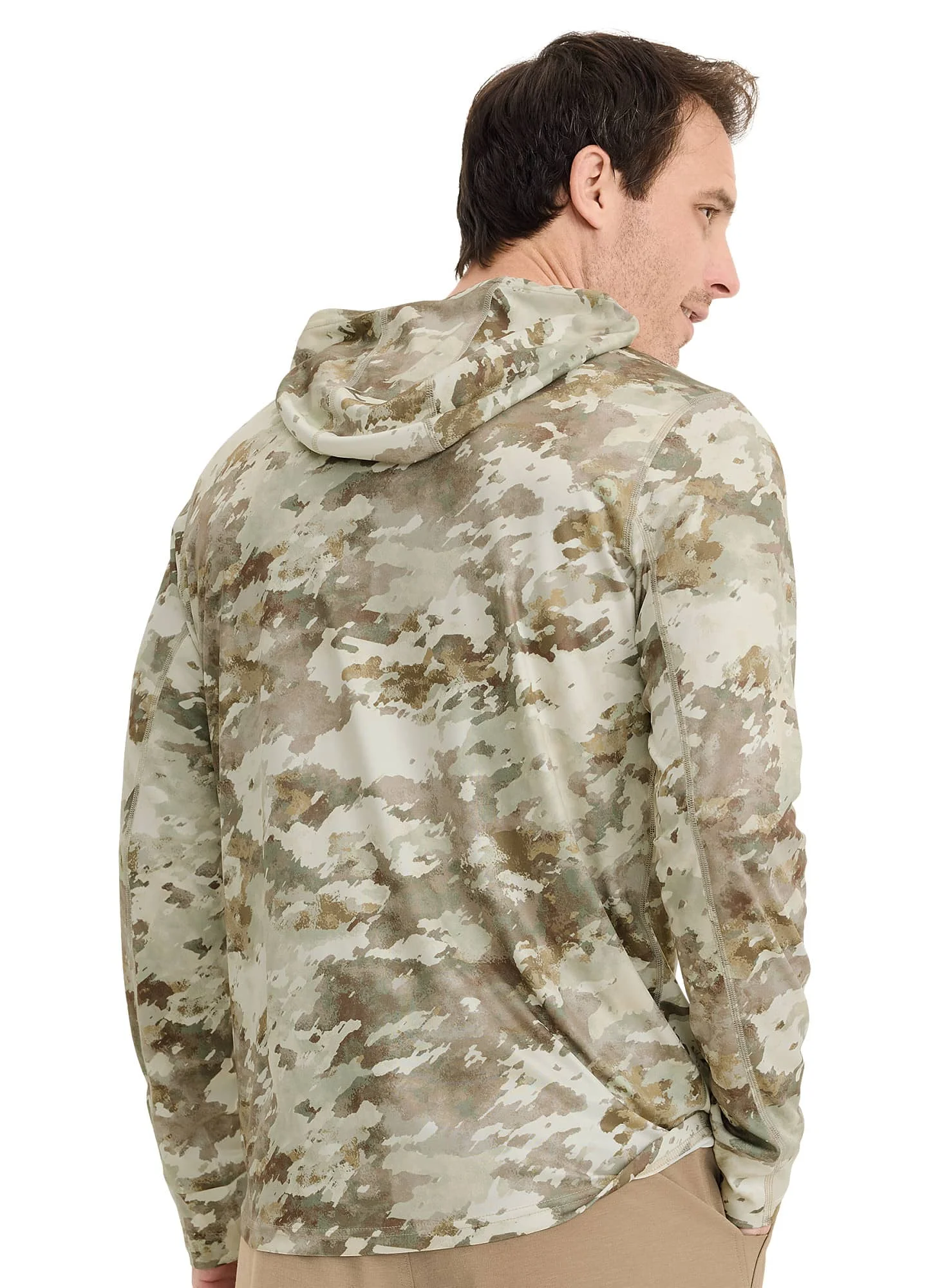 Jockey Men's Outdoors Long Sleeve Hooded Sun Shirt