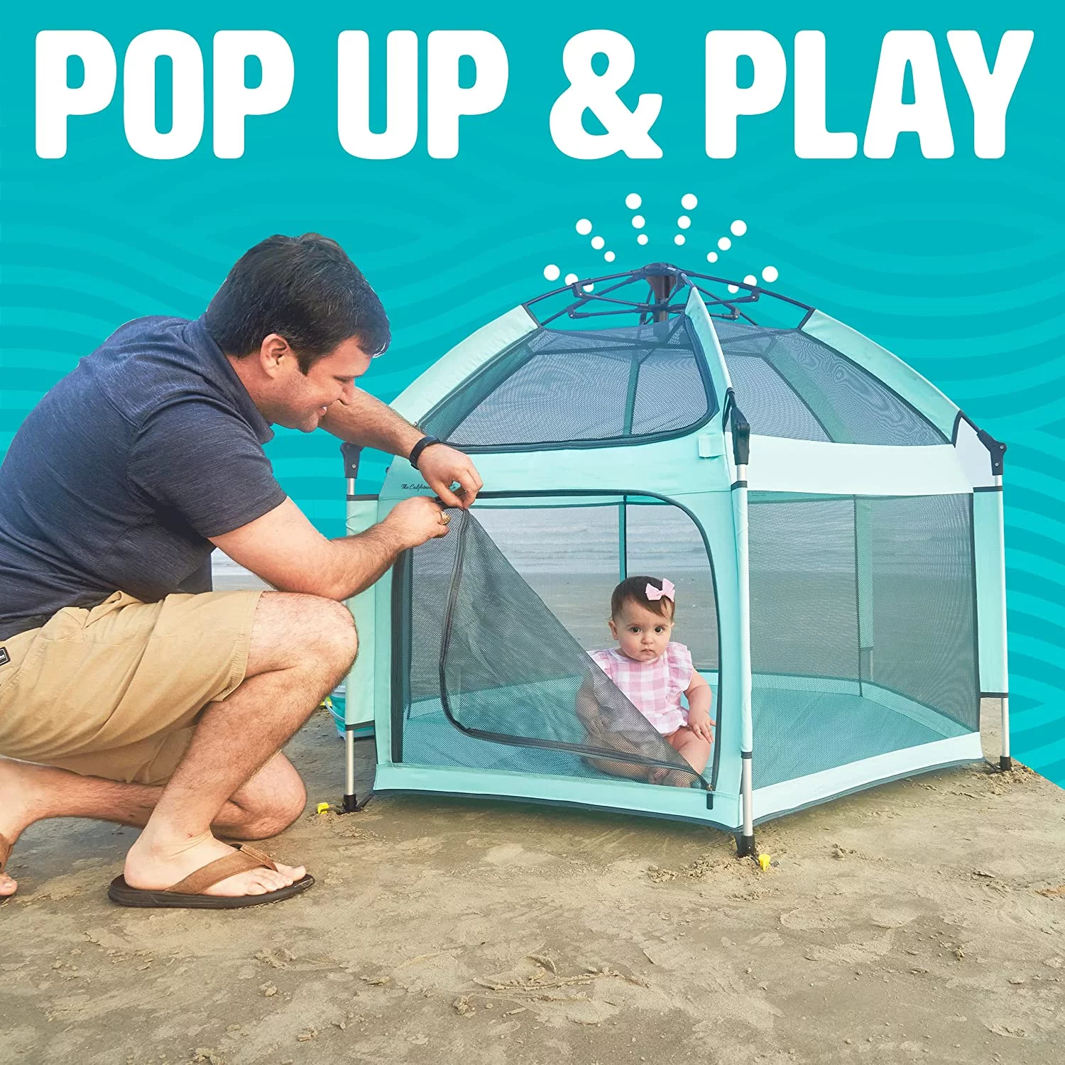 POP 'N GO Premium Indoor and Outdoor Baby Playpen - Play Yard - Sweet Mint