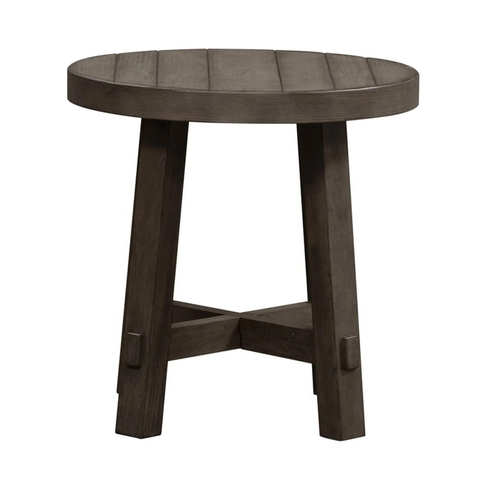 Home Square 2-Piece Furniture Modern Splay Leg Round End Table Set