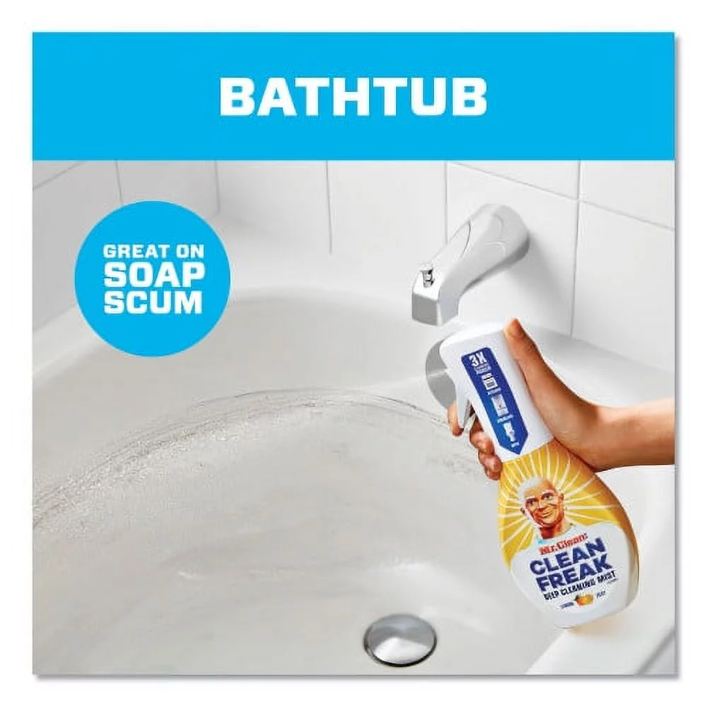 Mr. Clean Clean Freak Deep Cleaning Mist Multi-Surface Spray, Lemon, 16 oz Spray Bottle, Each