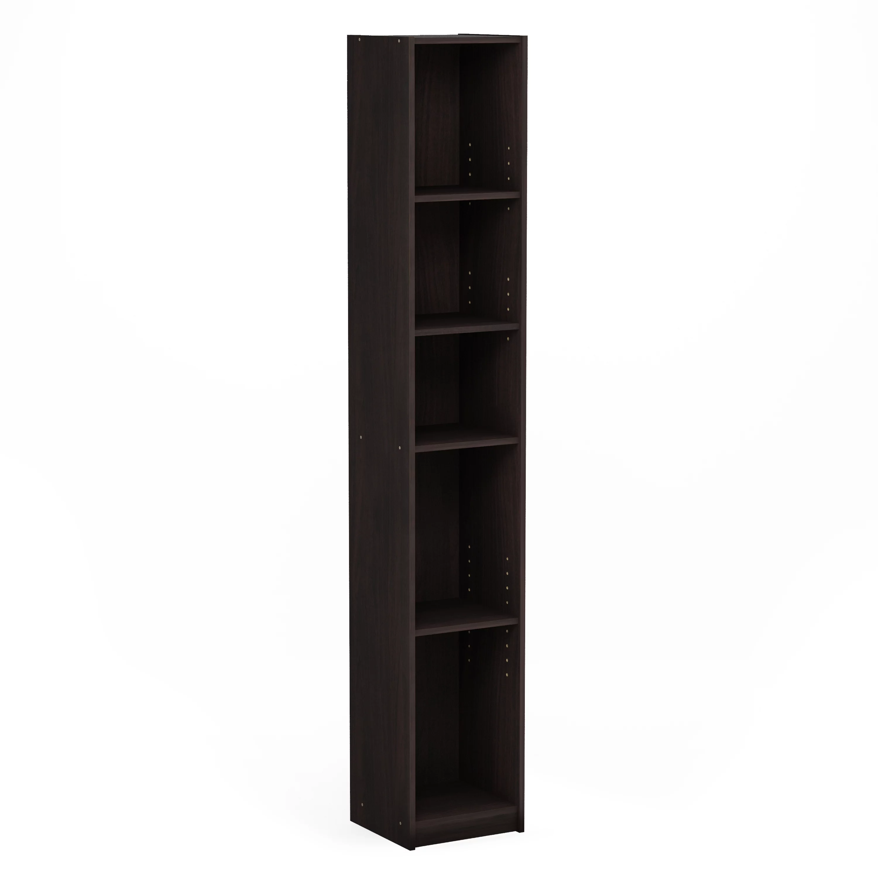 Furinno Indo Slim Open Bath Cabinet, Espresso