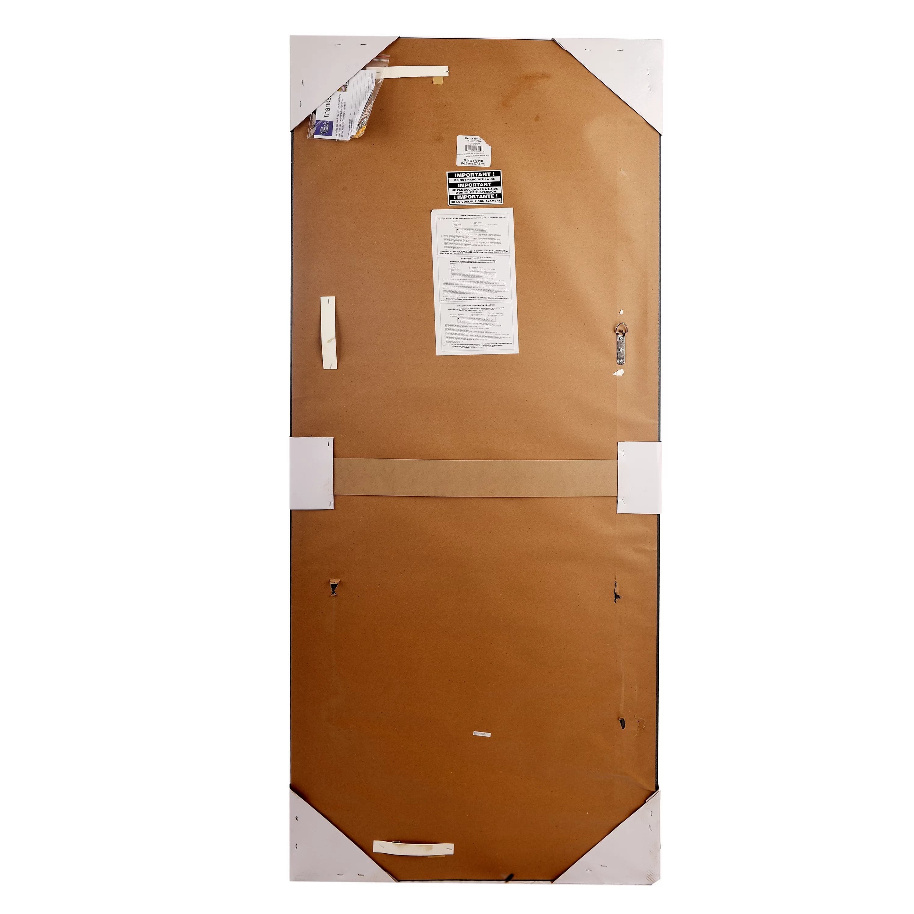 Better Homes & Gardens Black & Bronze Leaner Mirror