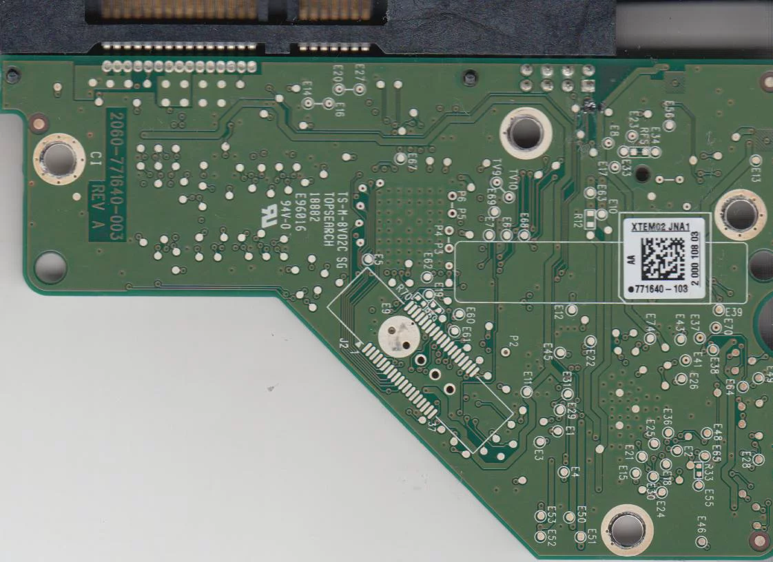 WD5000AAKX-22ERMA0, 771640-103 AA, WD SATA 3.5 PCB