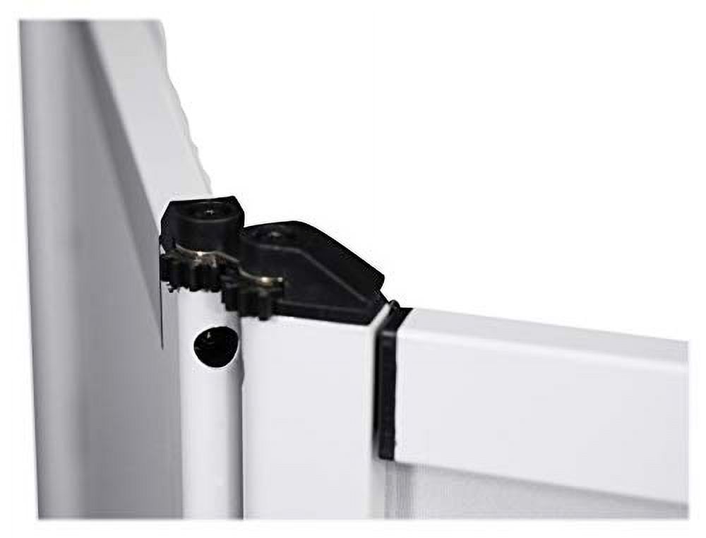 Rockville RFAAW DJ Event Facade Light Weight Metal Frame Booth+Travel Bag+Scrim,White