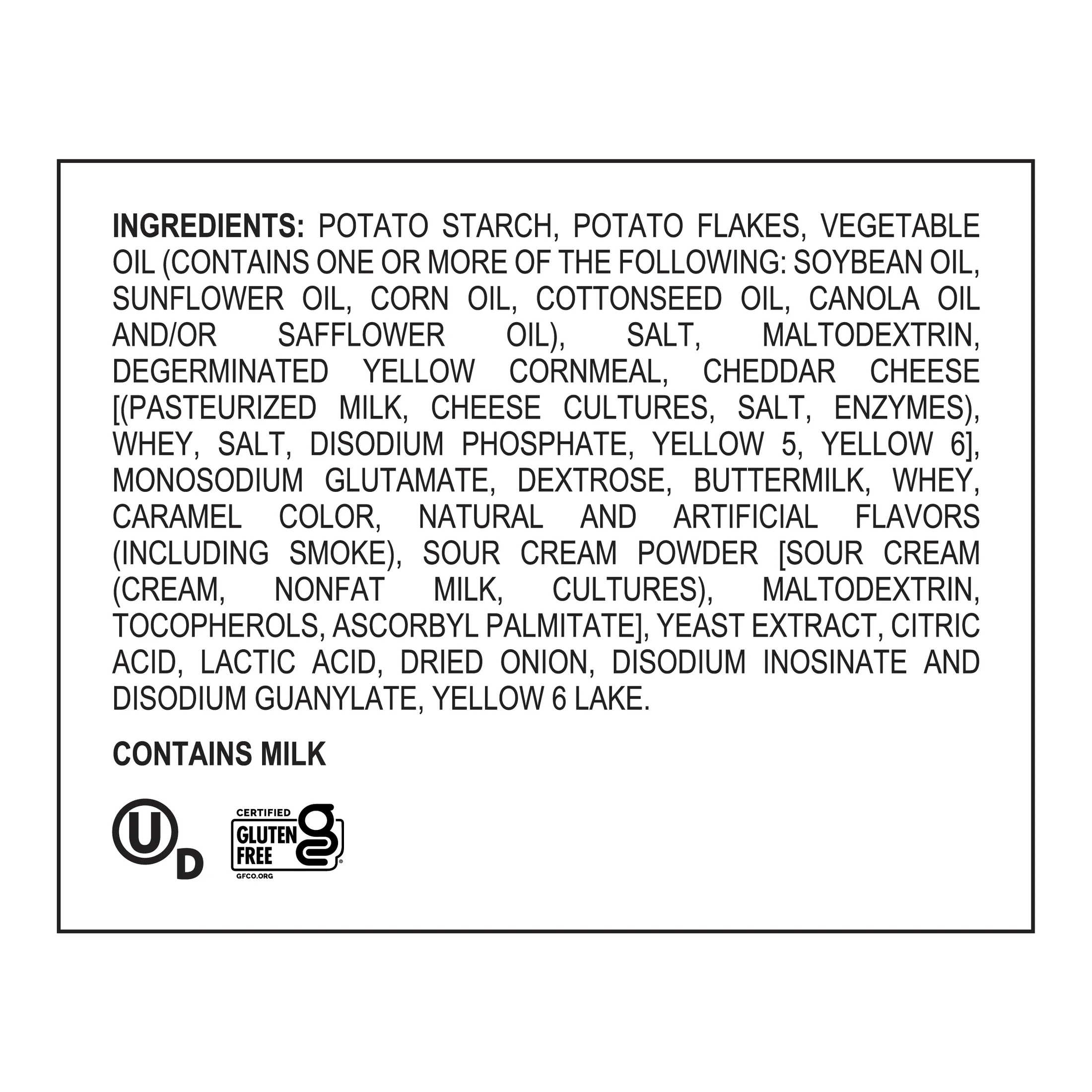 TGI Fridays Cheddar & Bacon Potato Skins Style Snack Crips, Gluten-Free, 4 oz Bag