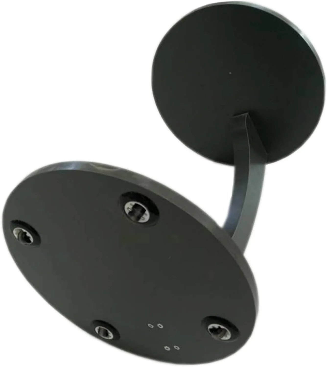 C-Shaped End Table with Rolling Wheels - Easy to Assemble, Grey