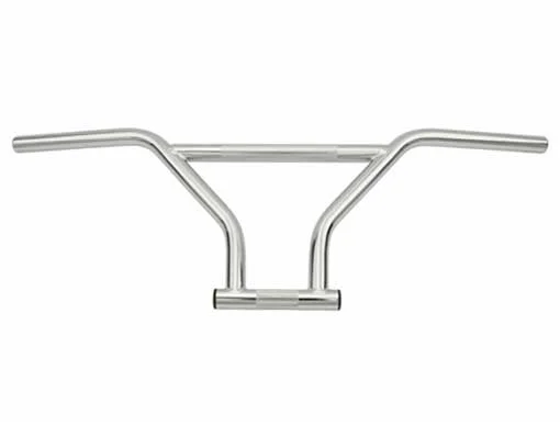 Alta Bicycle 22.2mm Freestyle BMX Style Bike Handle Bars, (Chrome)