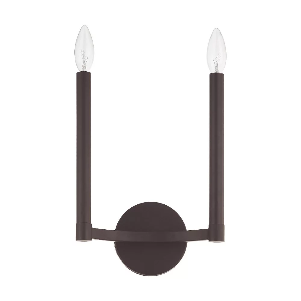 Livex Lighting - Alpine - 2 Light ADA Wall Sconce in Modern Style - 8.75 Inches