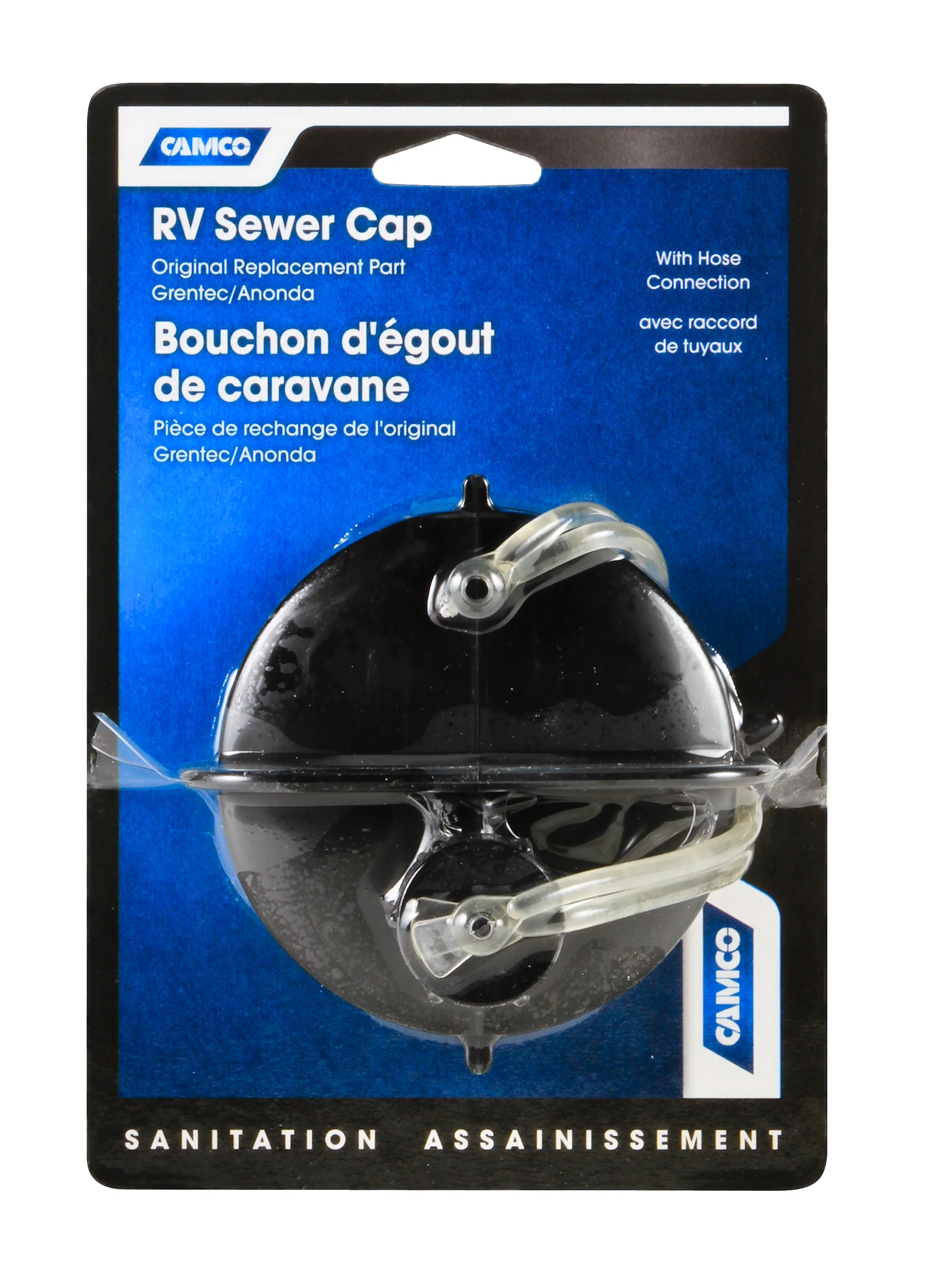 Sewer Cap w/Hose Connection (Eng/Fr)