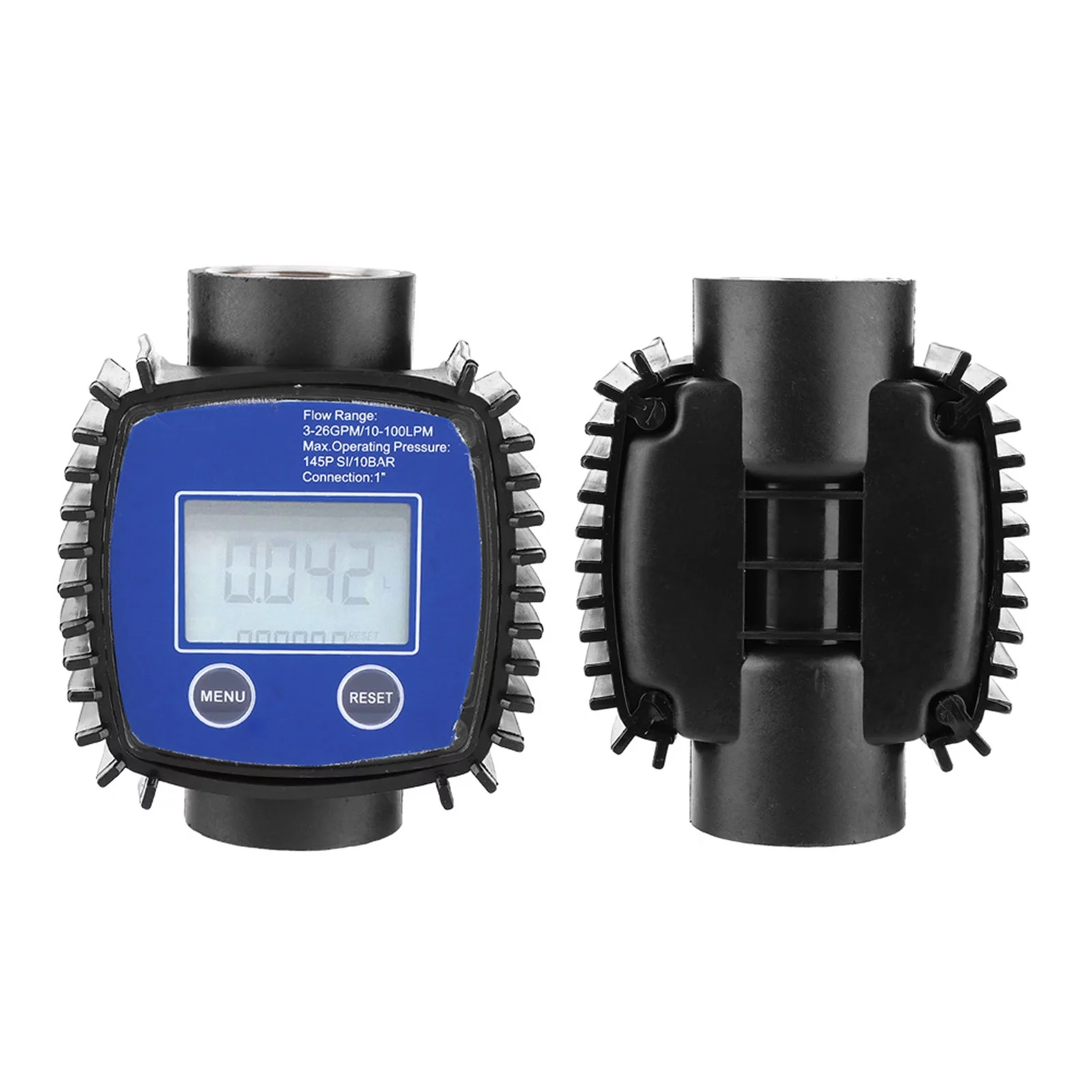 VIFER Flow Meter Digital Water Diesel Flow Meter High Accuracy Water Diesel Flowmeter 1in Internal Thread