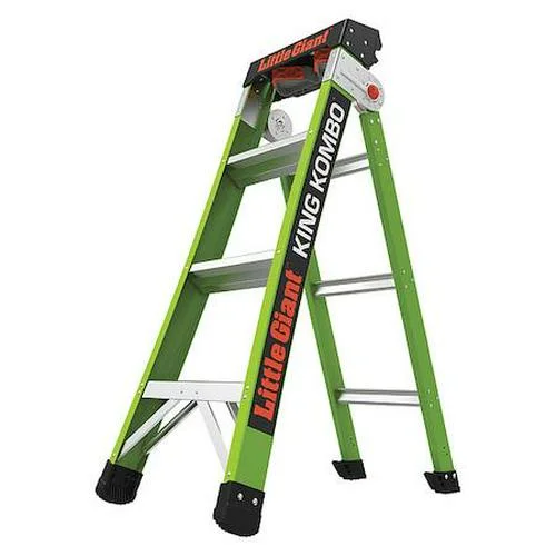Multipurpose Ladder, Extension, Stepladder Configuration, 6 ft 10 in, Fiberglass