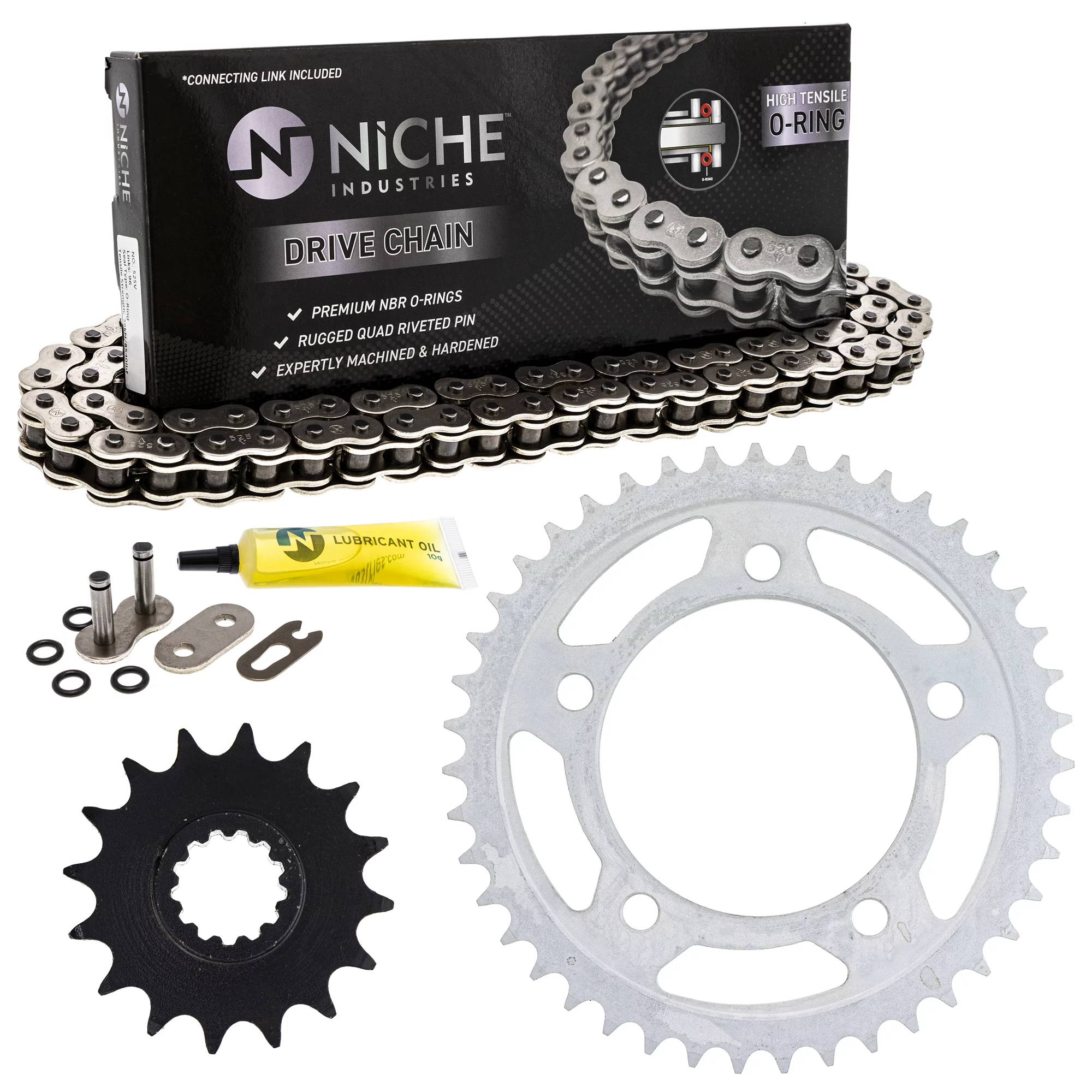Niche Sprocket Chain Set for Honda CBR900RR 16/43T 525 O-Ring Motorcycle MK1004379