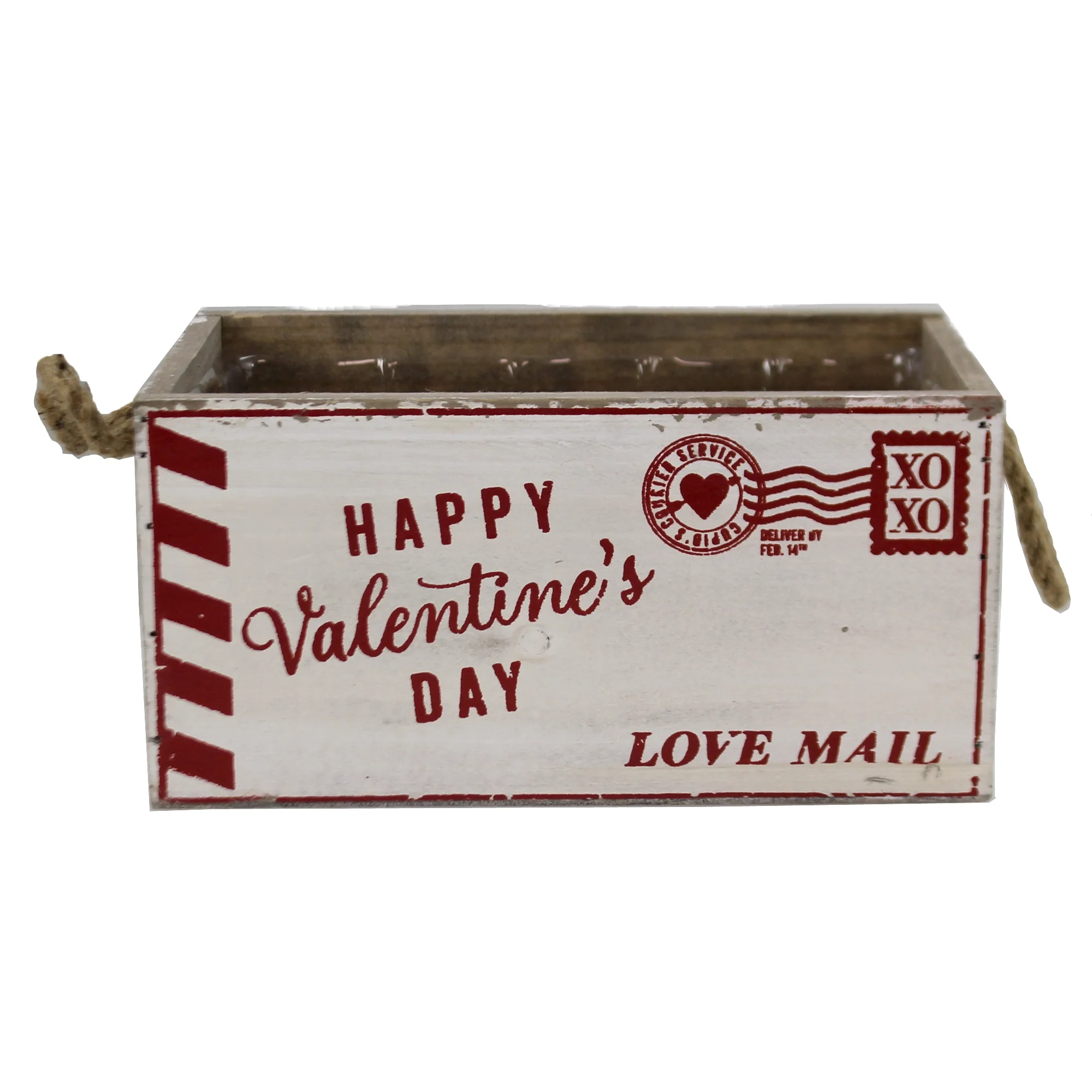 Home & Garden Love Mail Wood Planter Wood Valentine's Day  Love Xoxo 9740384