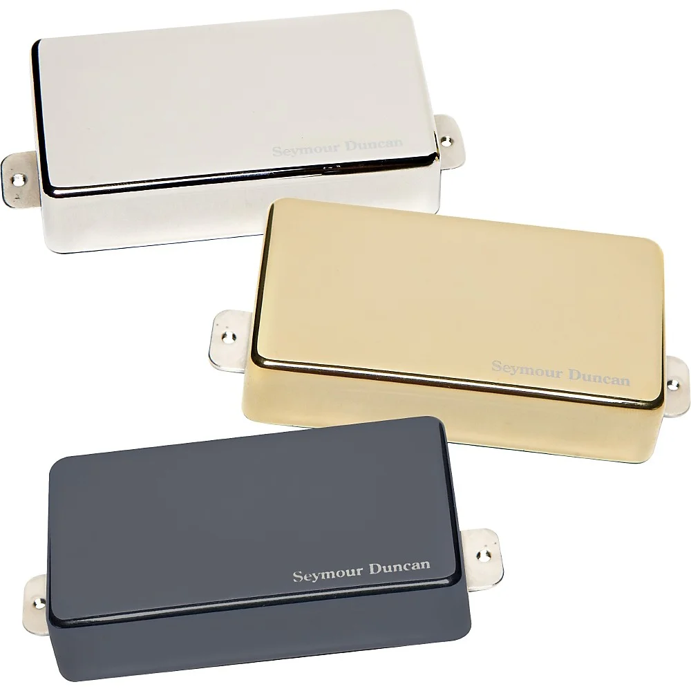 Seymour Duncan AHB-1 Blackouts Humbucker Set with Metal Covers Black Chrome