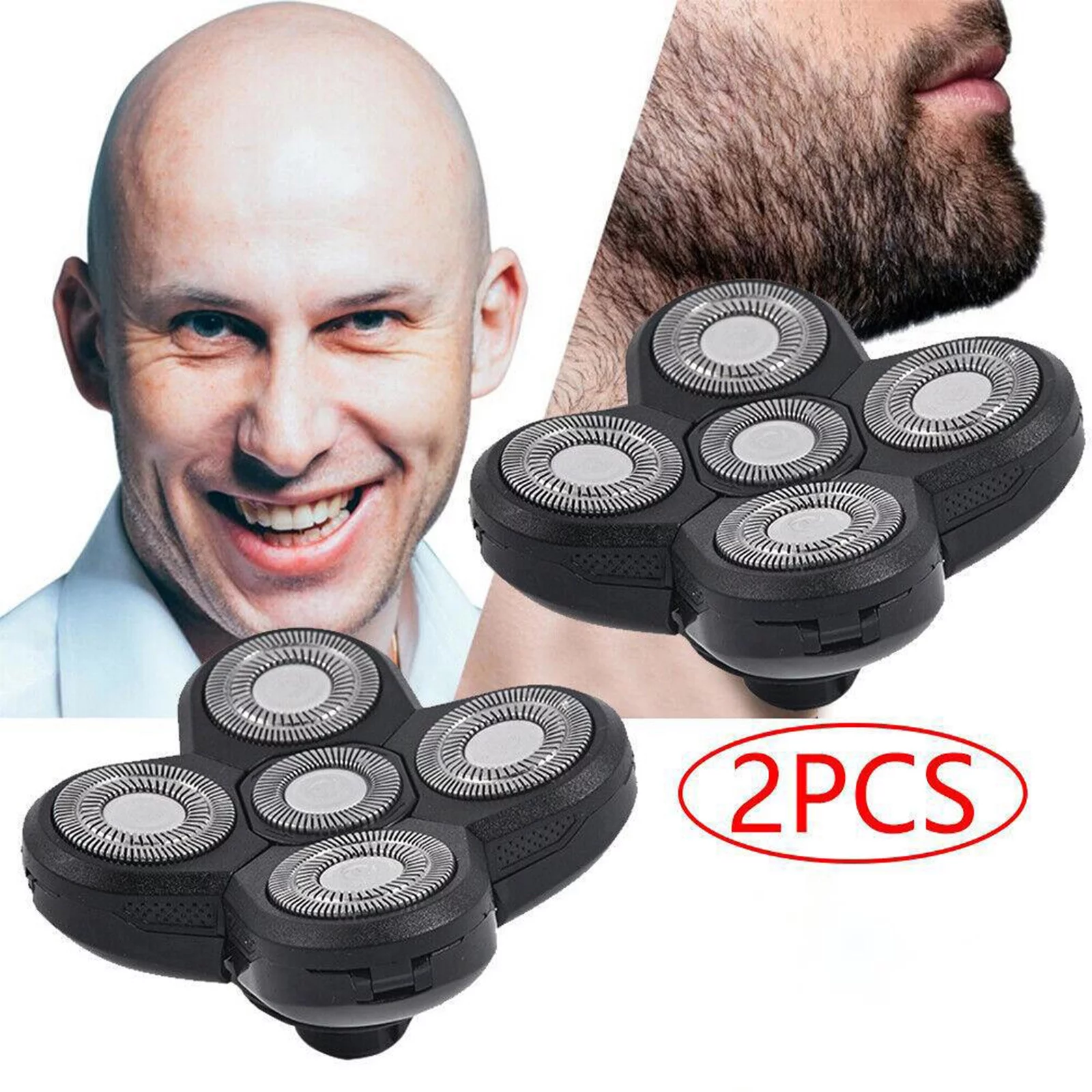LLQkigsxse Peach Fuzz Remover Pair 5 Floating Shaving Bald Replacement Shaver Head For 4D Head And Face Electric Shaver Head And Jillian Exfoliating