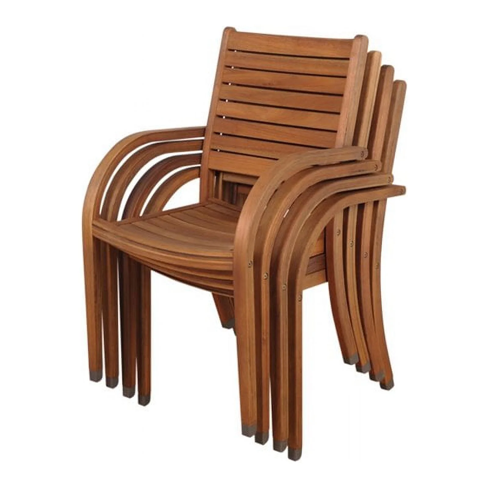 International Home Amazonia Charlotte Deluxe 5 Piece Patio Dining Set in White