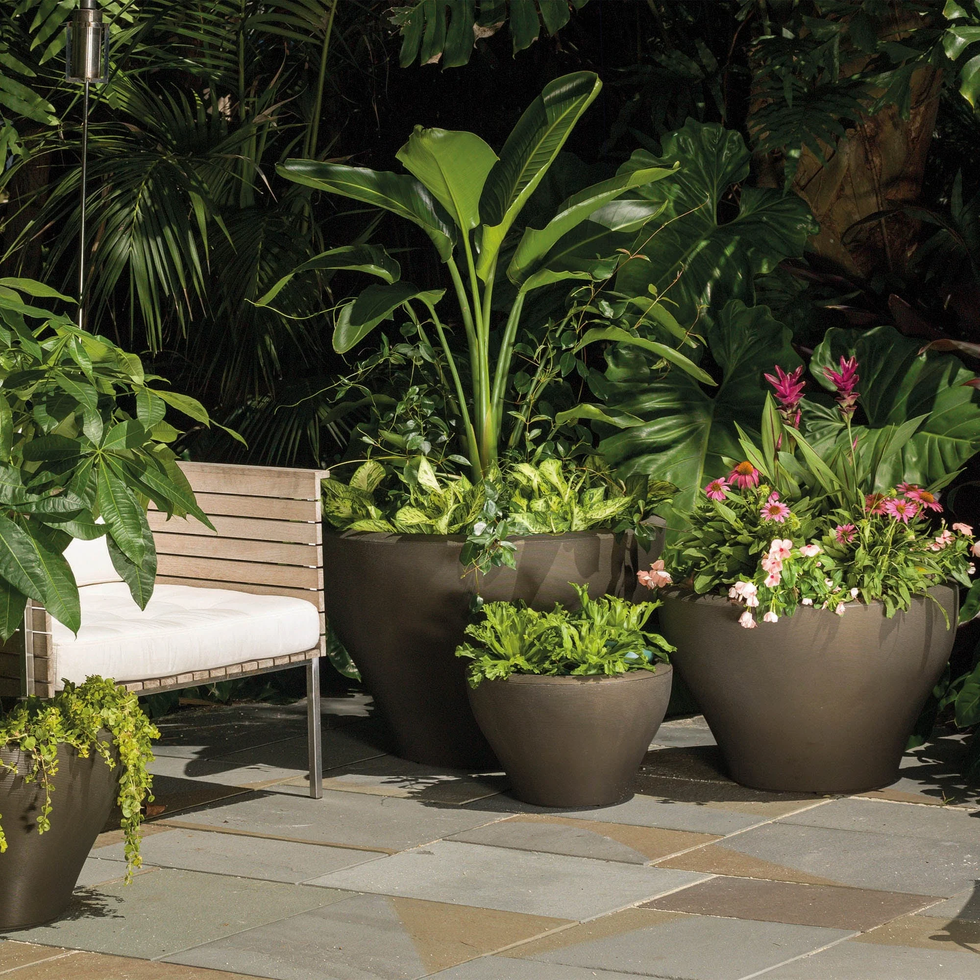 Crescent Garden Juno 16'' Planter (Alpine White) Ash 24